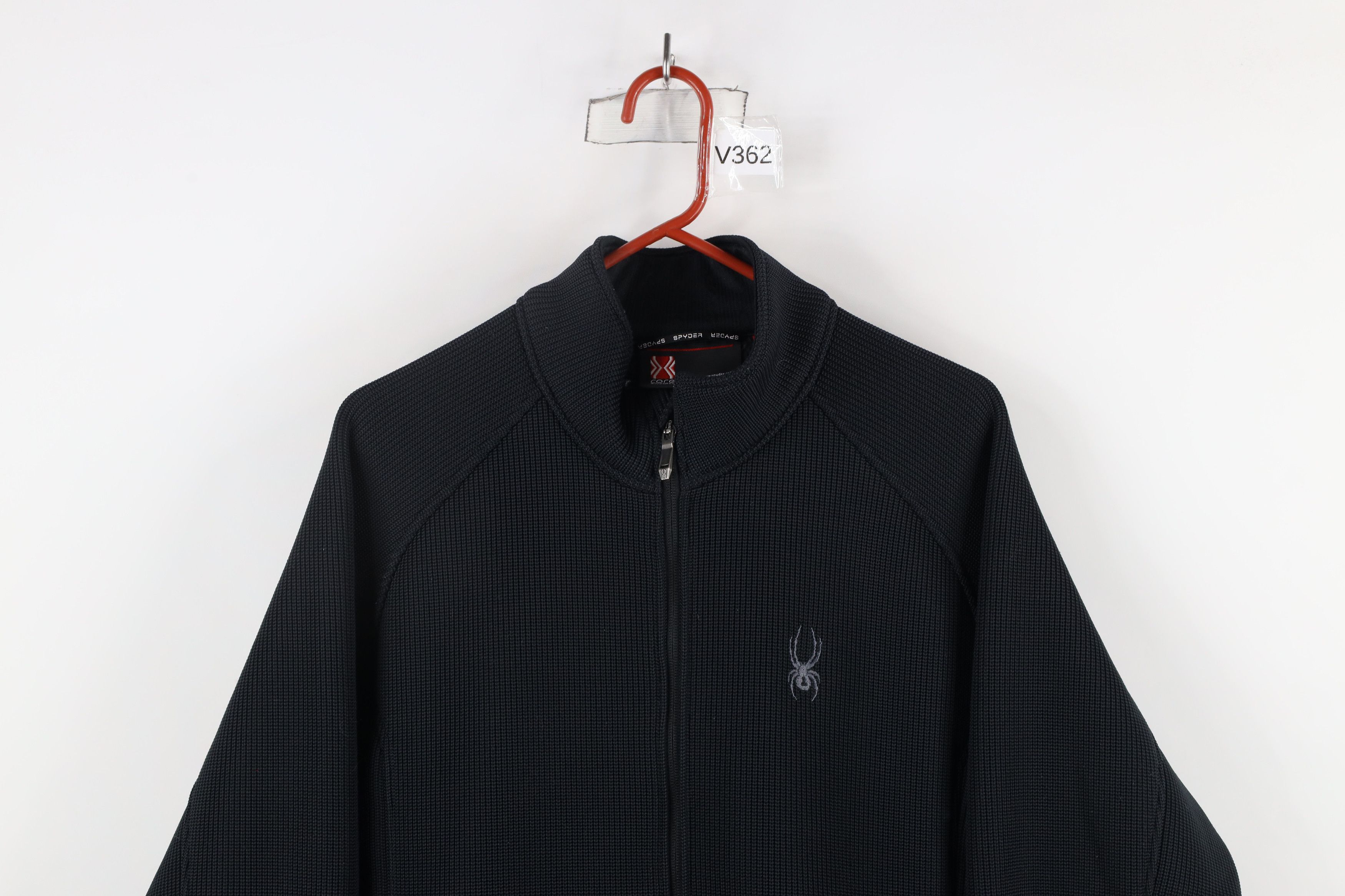 Spyder × Vintage Spyder Heavyweight Core Sweater Ribbed Knit Full Zip Jacket Size US XL / EU 56 / 4 - 2 Thumbnail