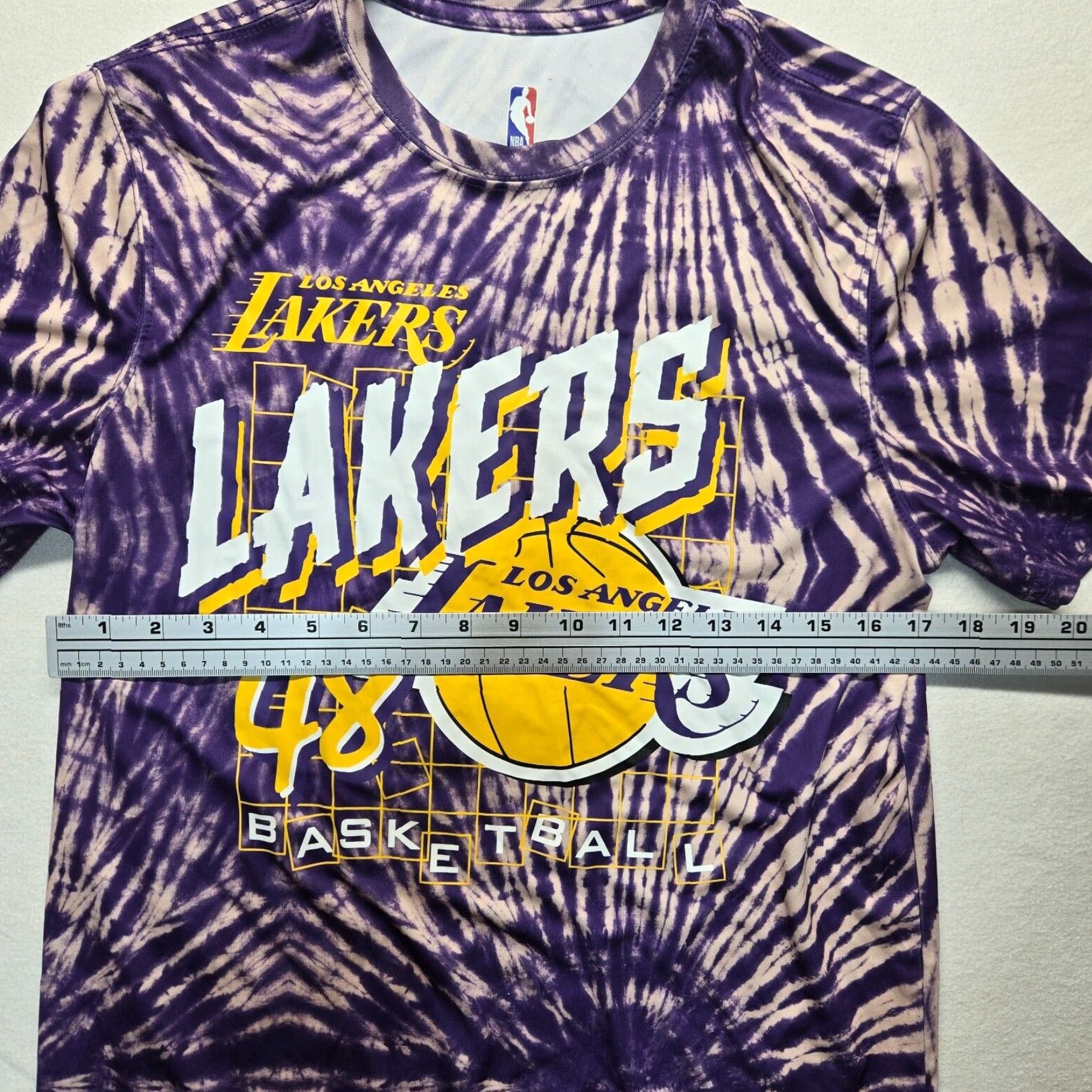 NBA NBA U Lakers Graphic Shirt M Purple Tie Dye LA Lakers Men's Medium Shirt Size US M / EU 48-50 / 2 - 4 Thumbnail