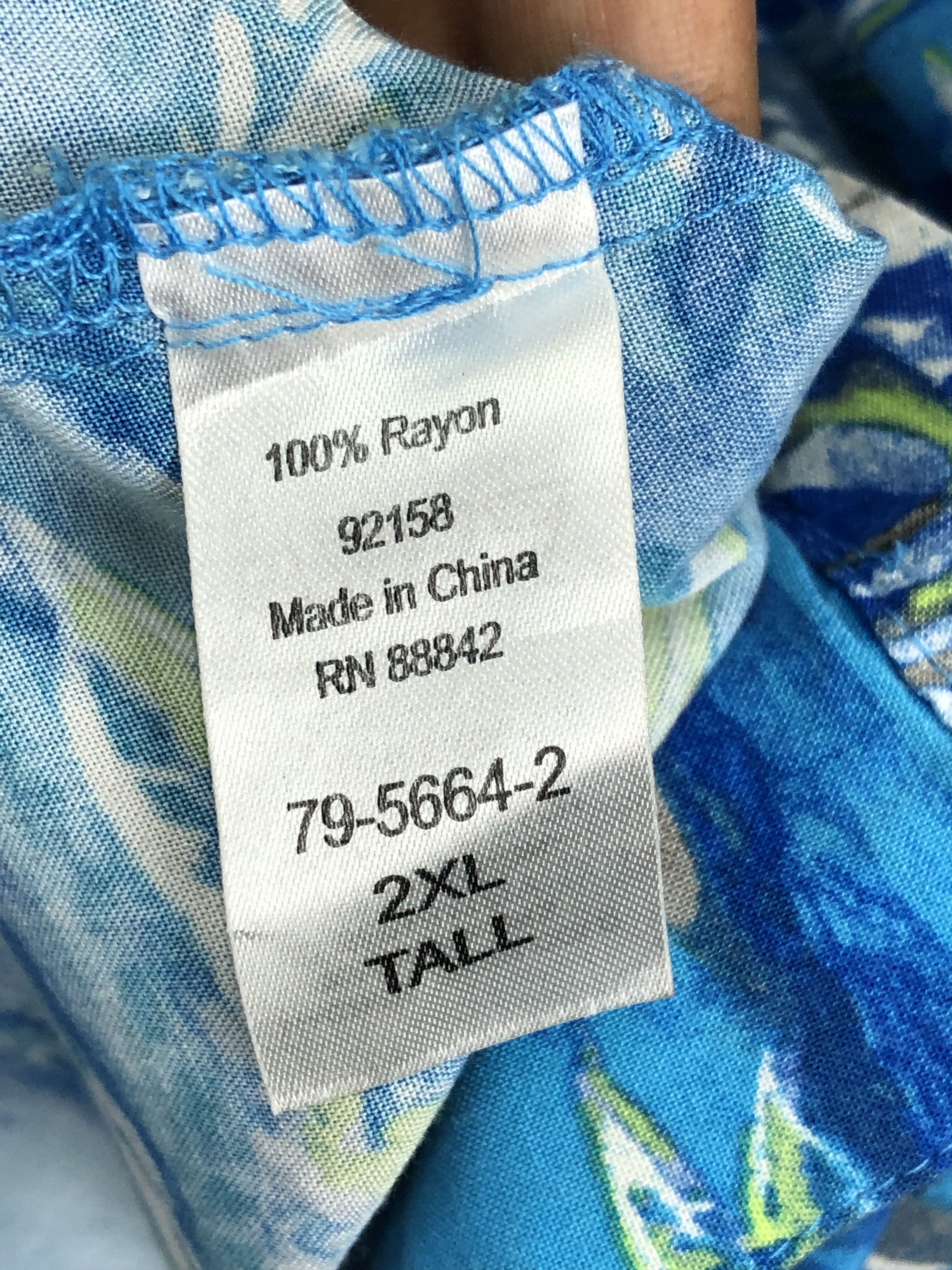 Vintage Vintage Rayon Hawaiian Island Motive TA0006 Size US XXL / EU 58 / 5 - 9 Thumbnail