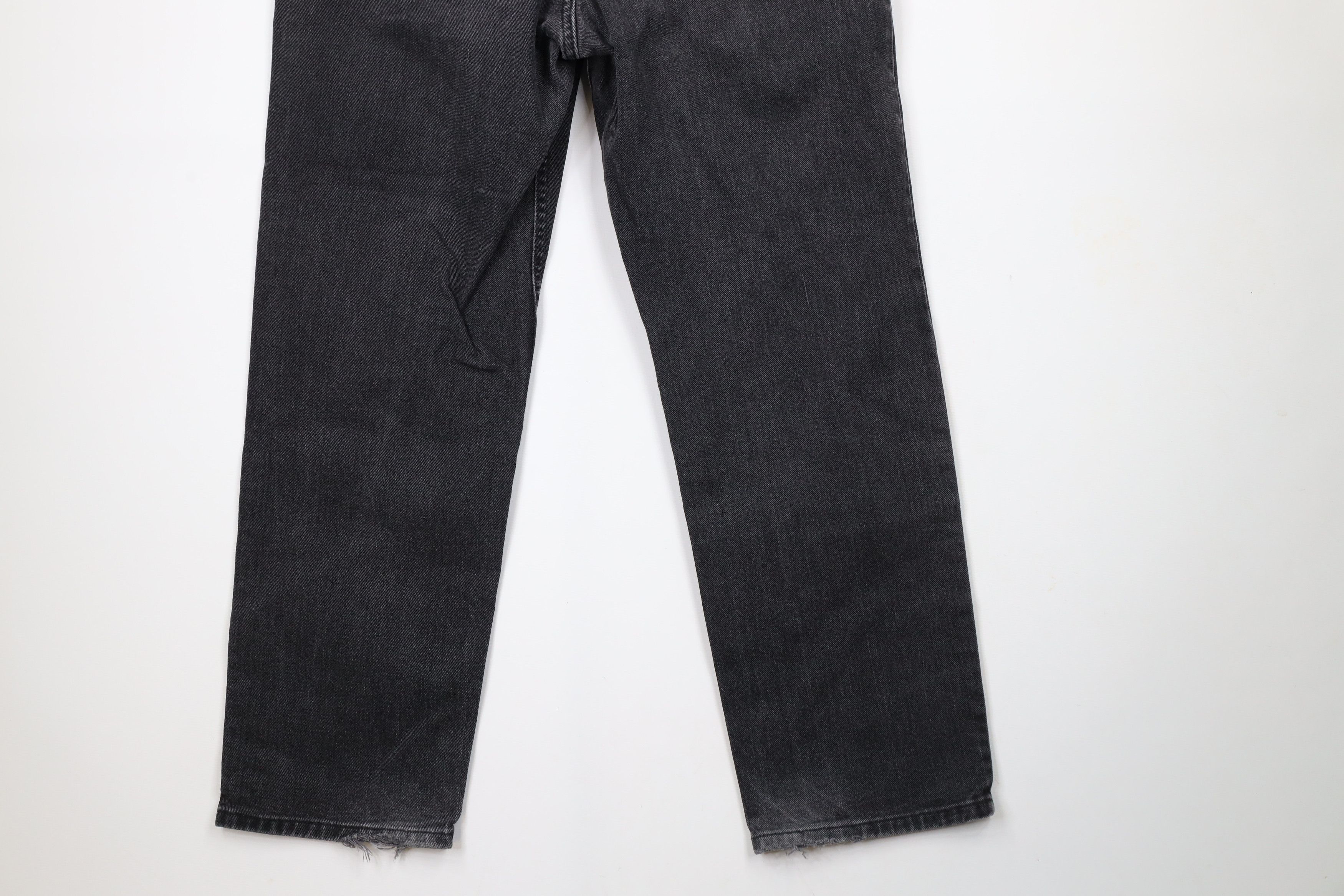 Lee × Vintage Vintage 90s Lee Straight Leg Denim Jeans Black Cotton Size US 34 / EU 50 - 13 Thumbnail