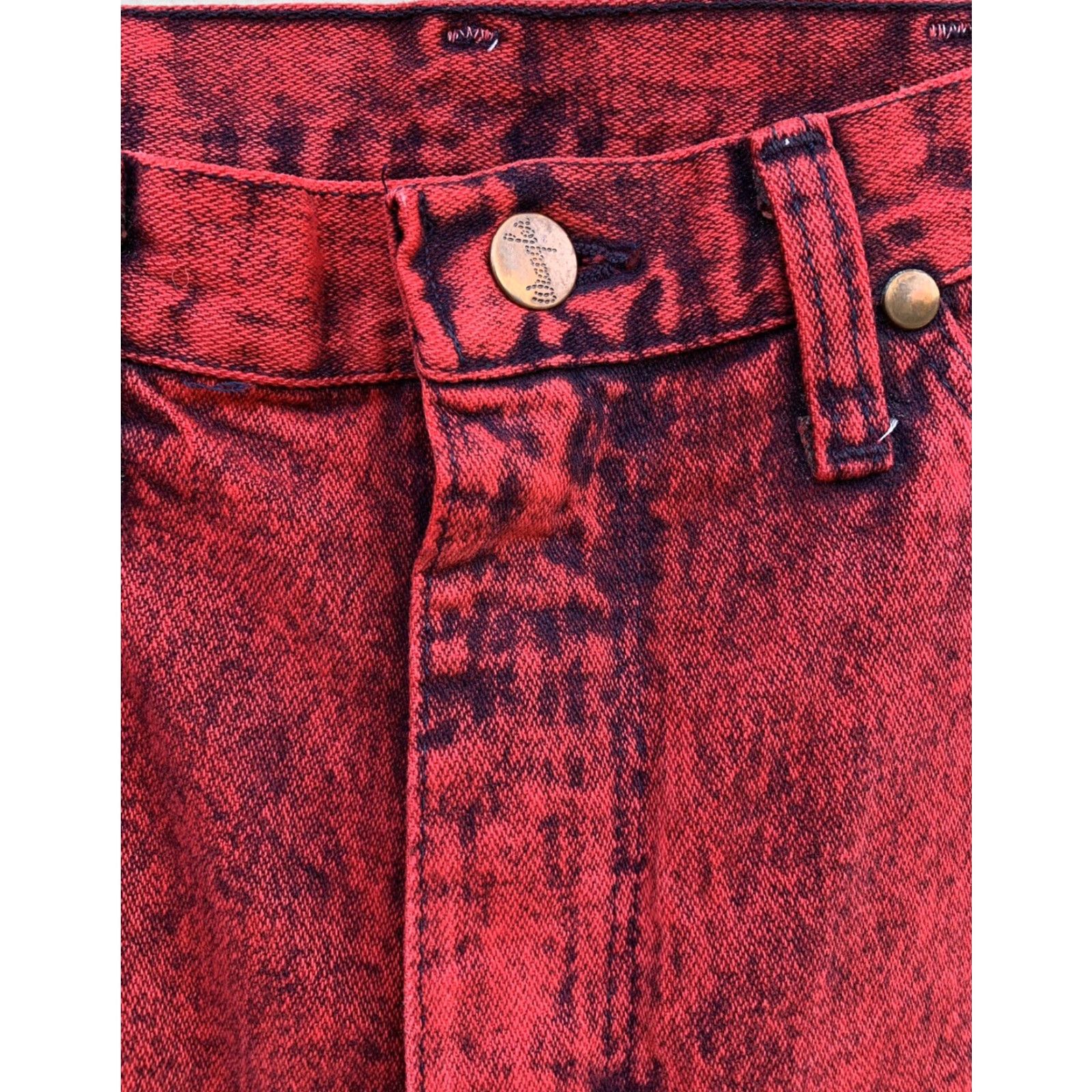 Wrangler VINTAGE Wrangler Jeans High Waist Red Acid Wash 28” X 33” Juniors Women XS-7 X 32? Size 28" / US 6 / IT 42 - 4 Thumbnail