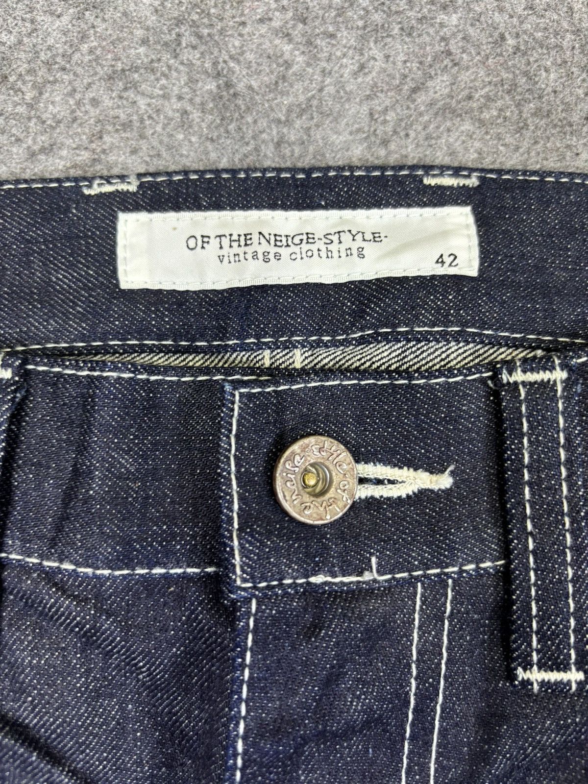 Japanese Brand 💥Flare💥Insane Style Of The Niege Raw Fades Denim K19 Size US 32 / EU 48 - 6 Thumbnail