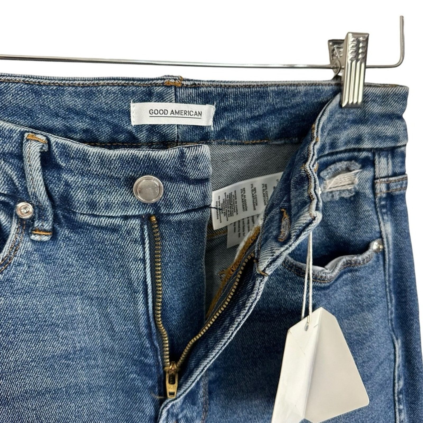 Good American NWT Good American Good Curve High Rise Skinny Jeans 6/28 Size 28" / US 6 / IT 42 - 7 Thumbnail