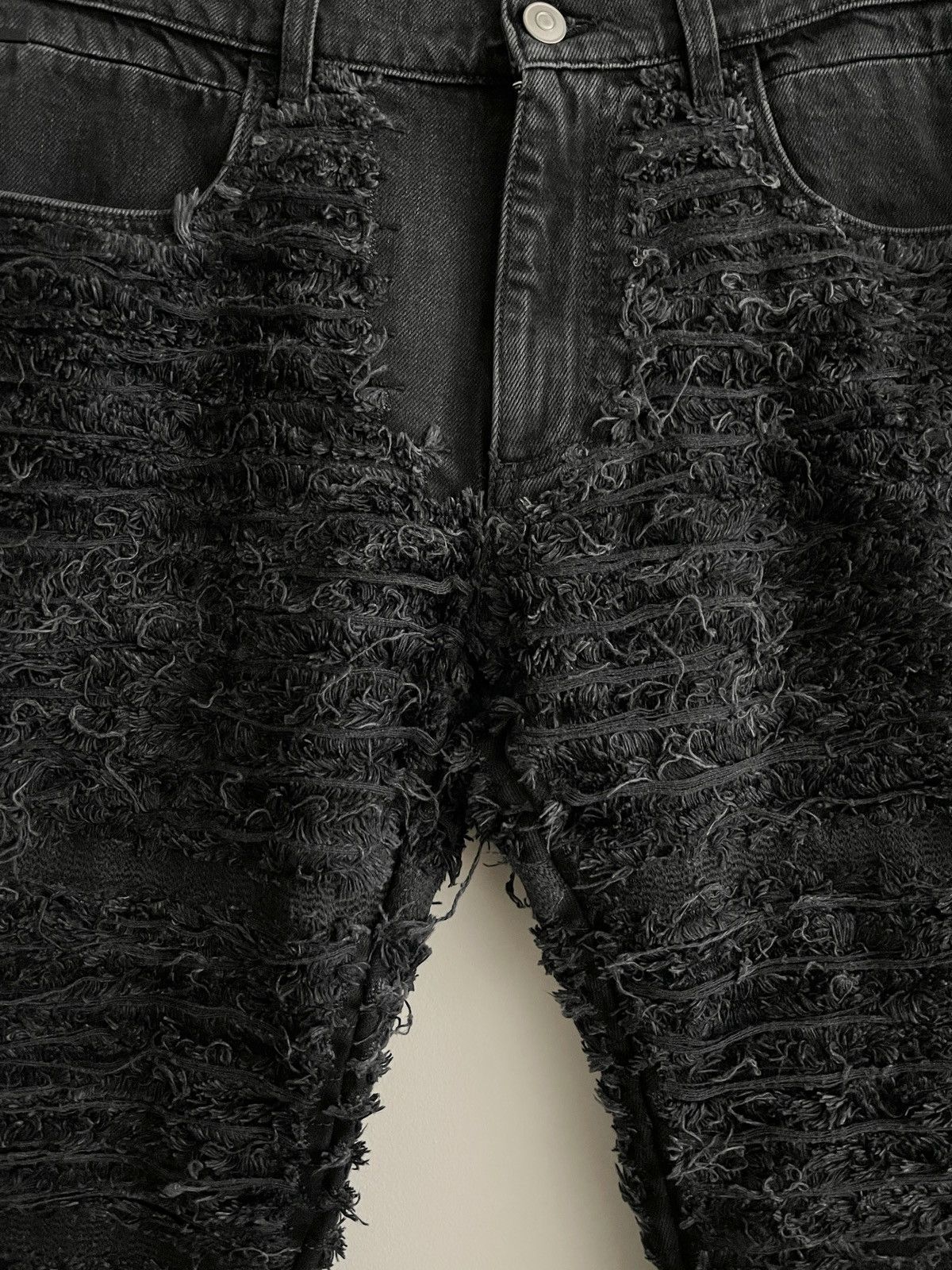 1017 ALYX 9SM 1017 Alyx 9sm X Blackmeans Distressed Flare Denim Jeans Size US 34 / EU 50 - 3 Thumbnail