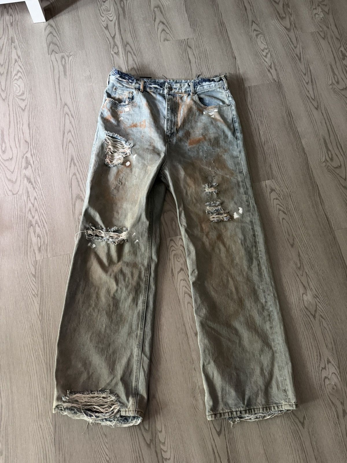 Greedy Unit Greedy Unit Thrashed Jeans Size US 36 / EU 52 - 2 Thumbnail