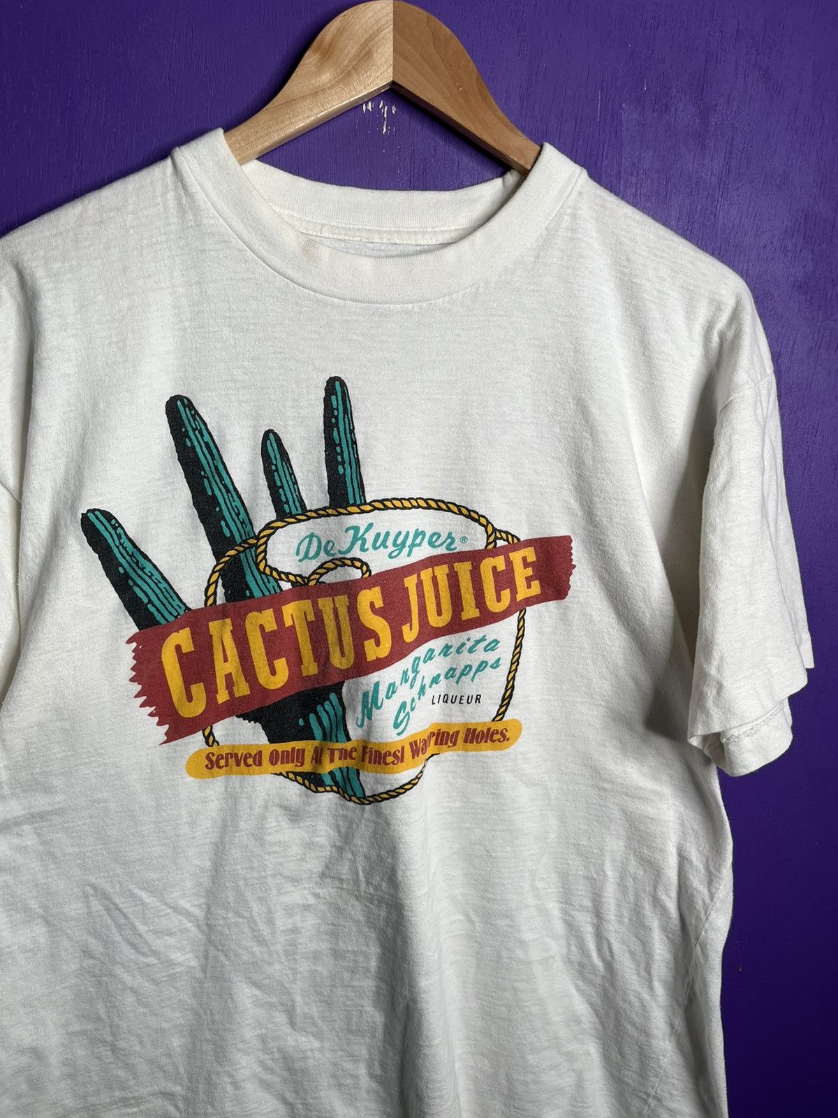 Vintage Vintage 90s Cactus juice margarita mix t-shirt Size US L / EU 52-54 / 3 - 3 Thumbnail