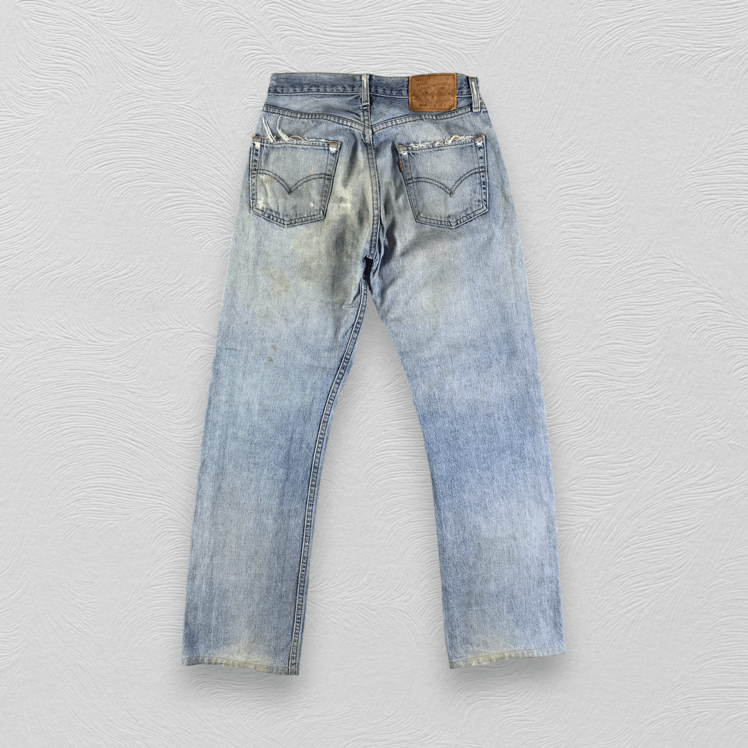 Levi's Distress Vintage Levis 509 Jeans Dirty Wash Denim KJ2216 Size US 29 - 2 Thumbnail