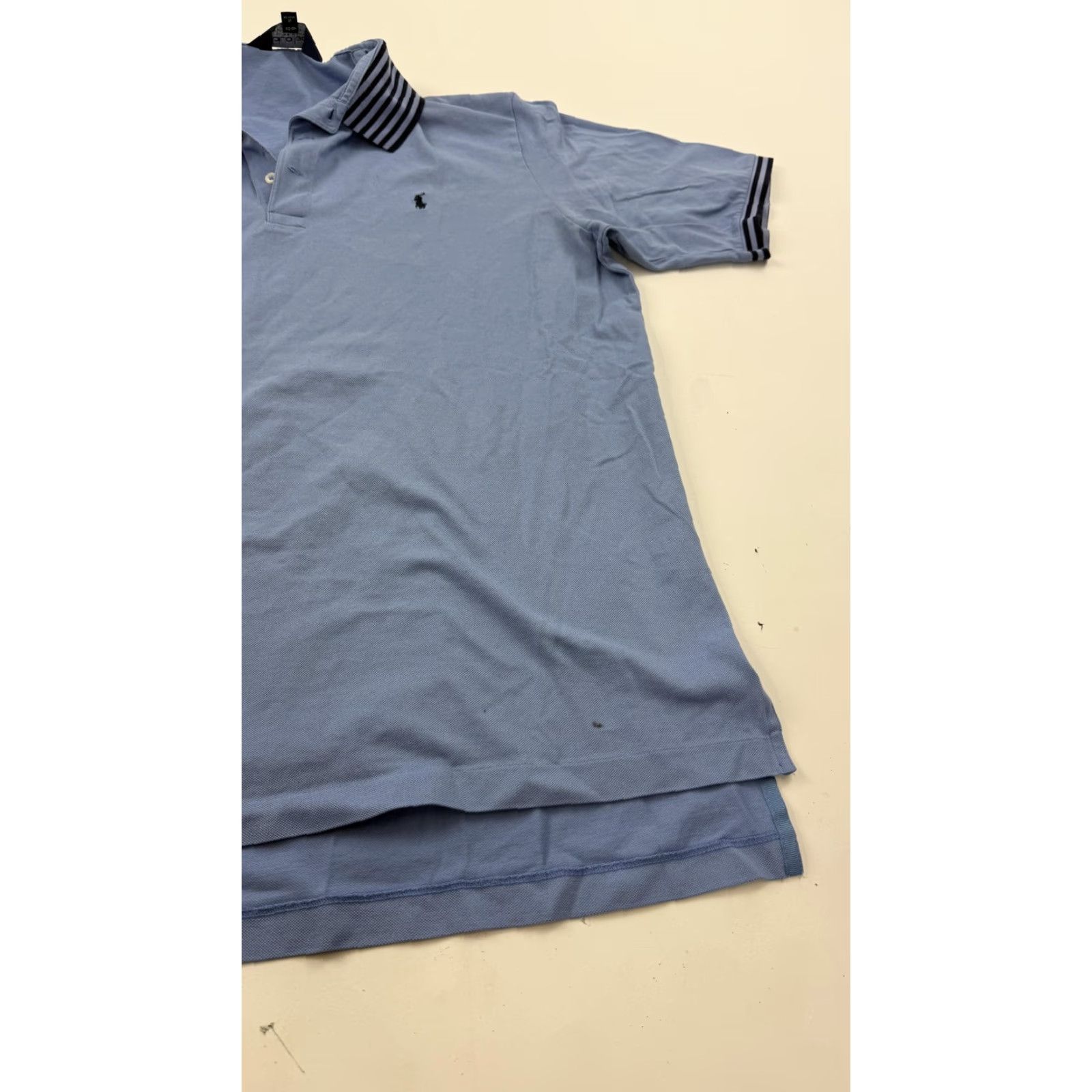 Polo Ralph Lauren Polo Ralph Lauren Polo Golf Shirt Adult Large Blue Pima Cotton Short Sleeve Collared Pony Mens Size US L / EU 52-54 / 3 - 2 Thumbnail