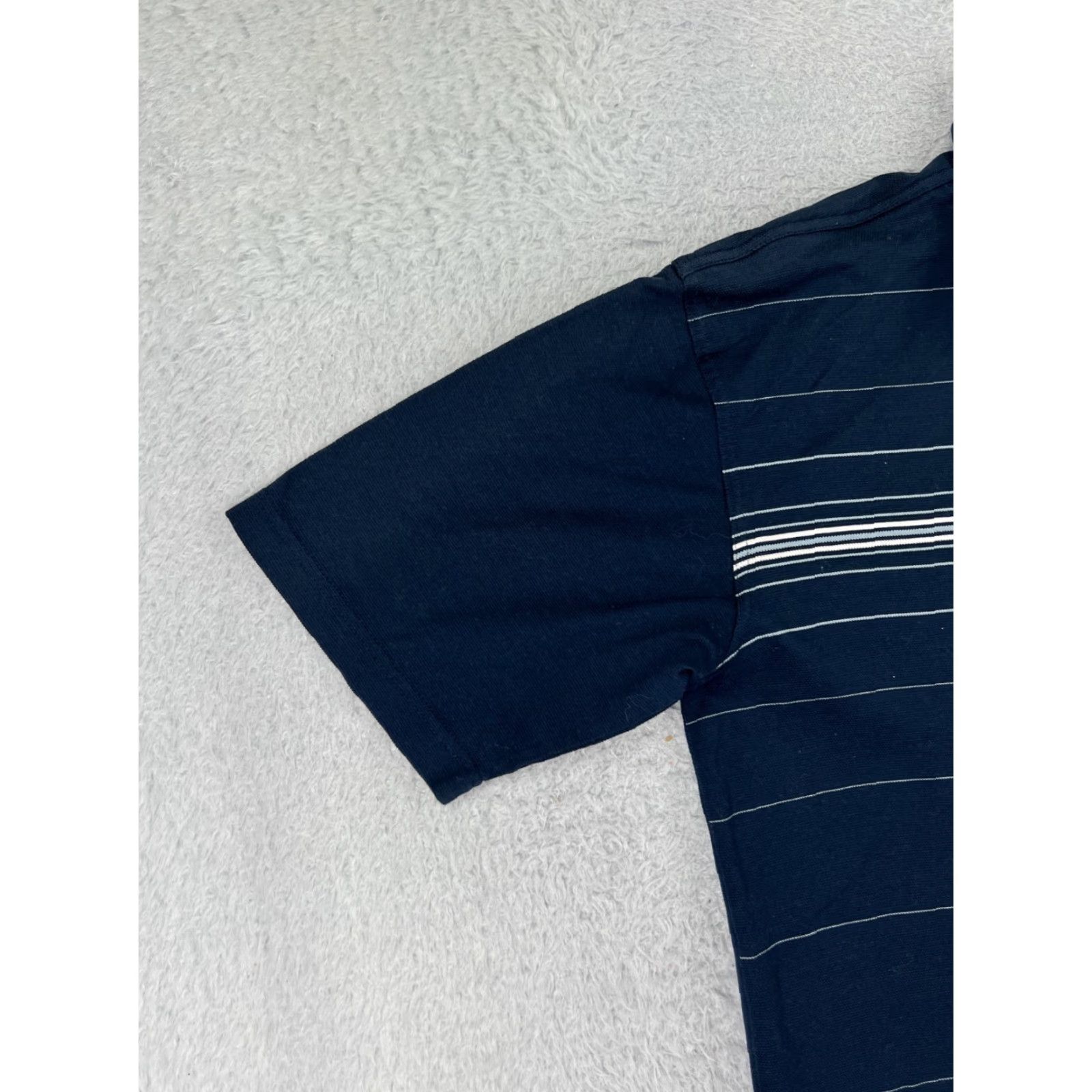 Nike VINTAGE Nike Polo Shirt Mens Large Blue White Stripe Golf Golfer 100% Cotton Outdoor Shirt Mens Large Blue White Stripe Golf USA 90s Size US L / EU 52-54 / 3 - 6 Thumbnail