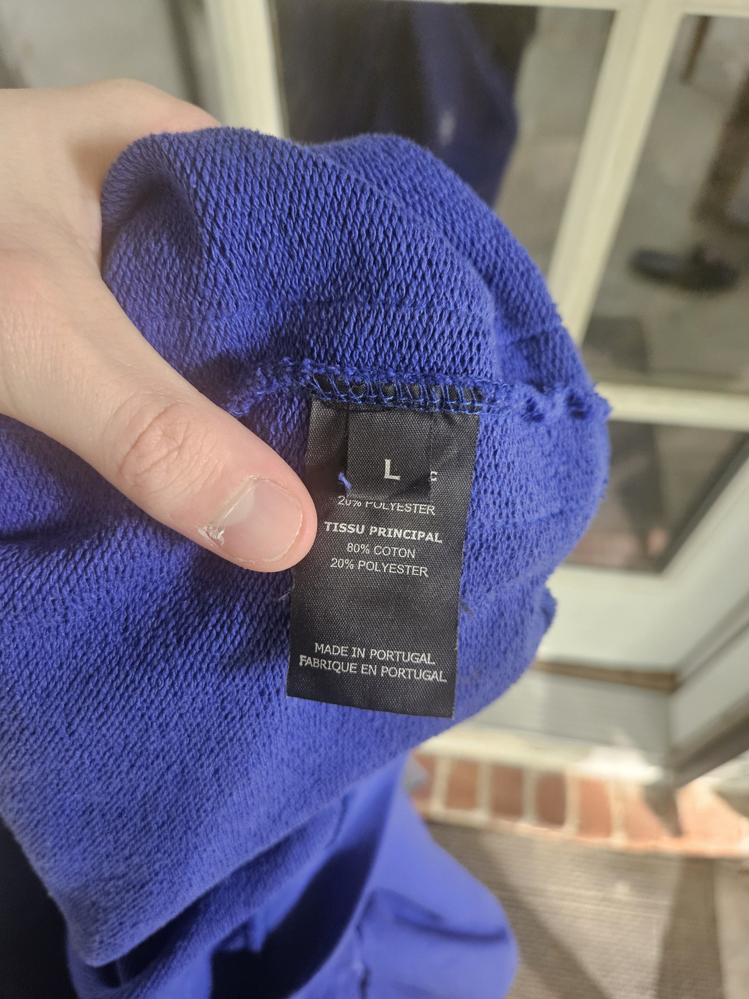 Vetements Royal Blue Logo Tape Oversized Crewneck Sweater Size US L / EU 52-54 / 3 - 10 Thumbnail