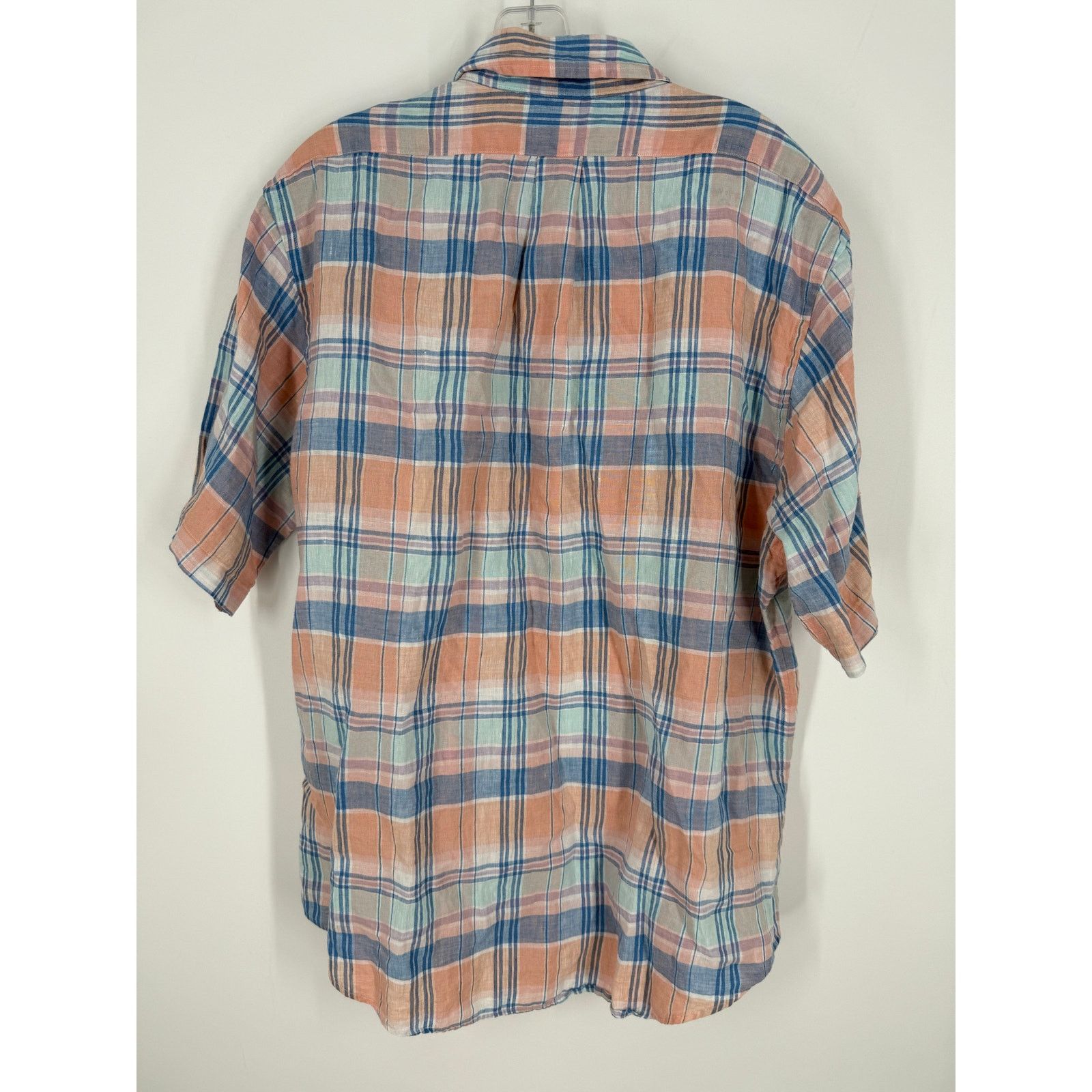 Brooks Brothers Brooks Brothers 100% Irish Linen Button Down Polo Shirt Size US XL / EU 56 / 4 - 2 Thumbnail