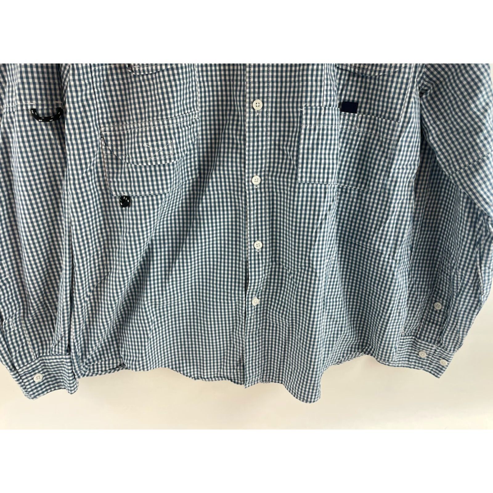 Vintage Field N' Forest Shirt Men M Blue White Check Button-Down Pockets Vented Fishing Button Up Size US M / EU 48-50 / 2 - 4 Thumbnail