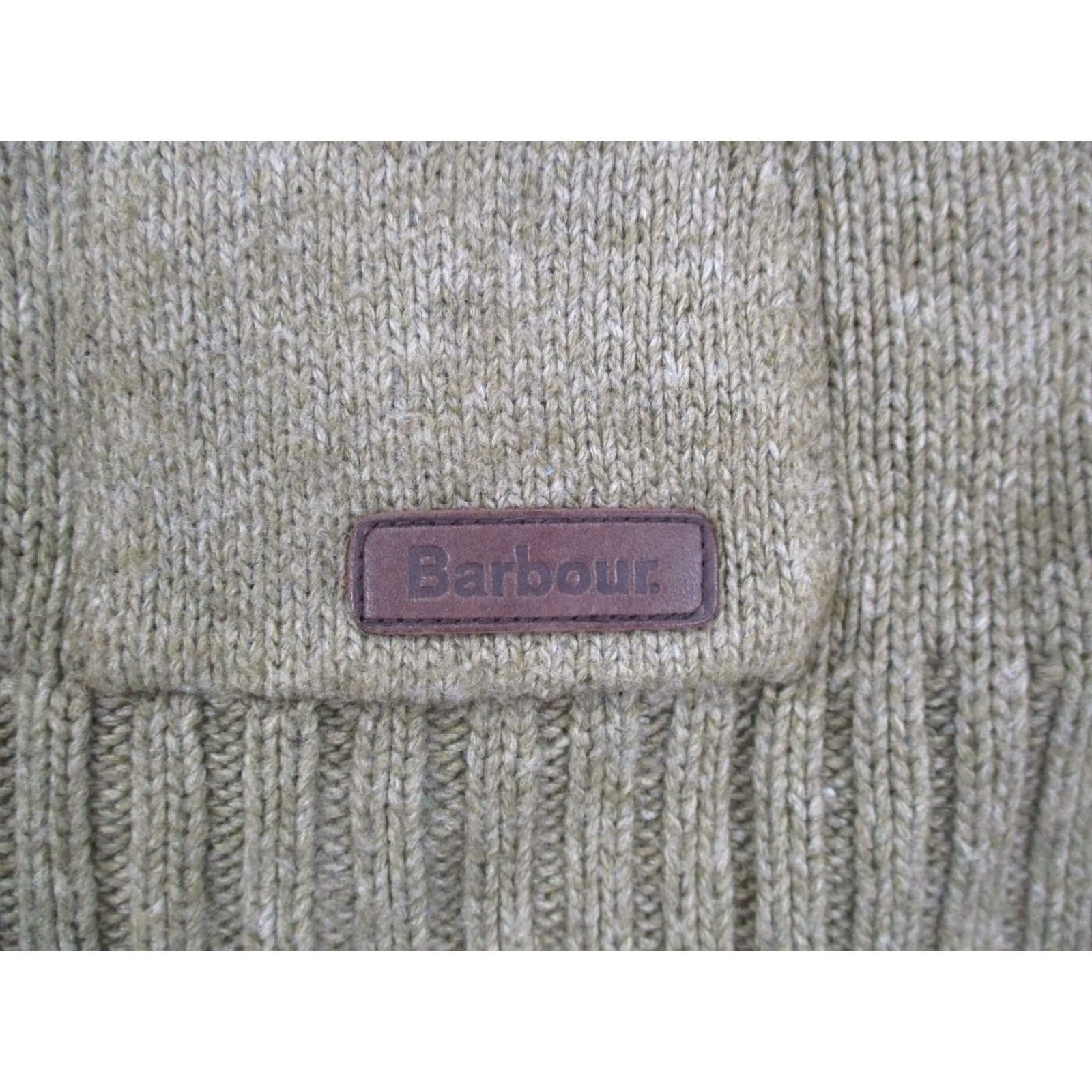 Barbour Barbour Sweater Womens 10 11 Green Viscose Cashmere Cowl Neck Fisherman Cable-Knit Cardigan Lounge Casual Mens? No genders specified Size L / US 10 / IT 46 - 6 Thumbnail