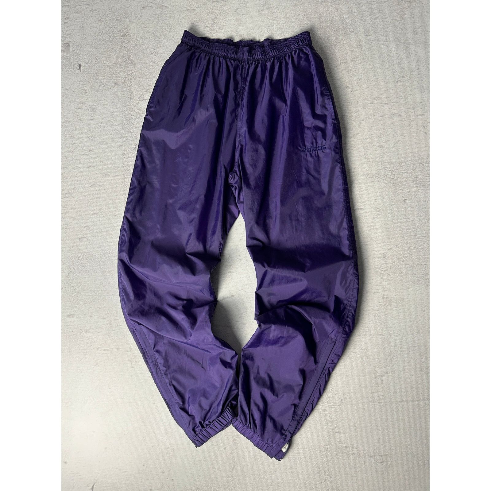 Adidas Vintage Adidas Purple Cuffed Track Pants - Men's Small Size US 28 / EU 44 - 1 Thumbnail