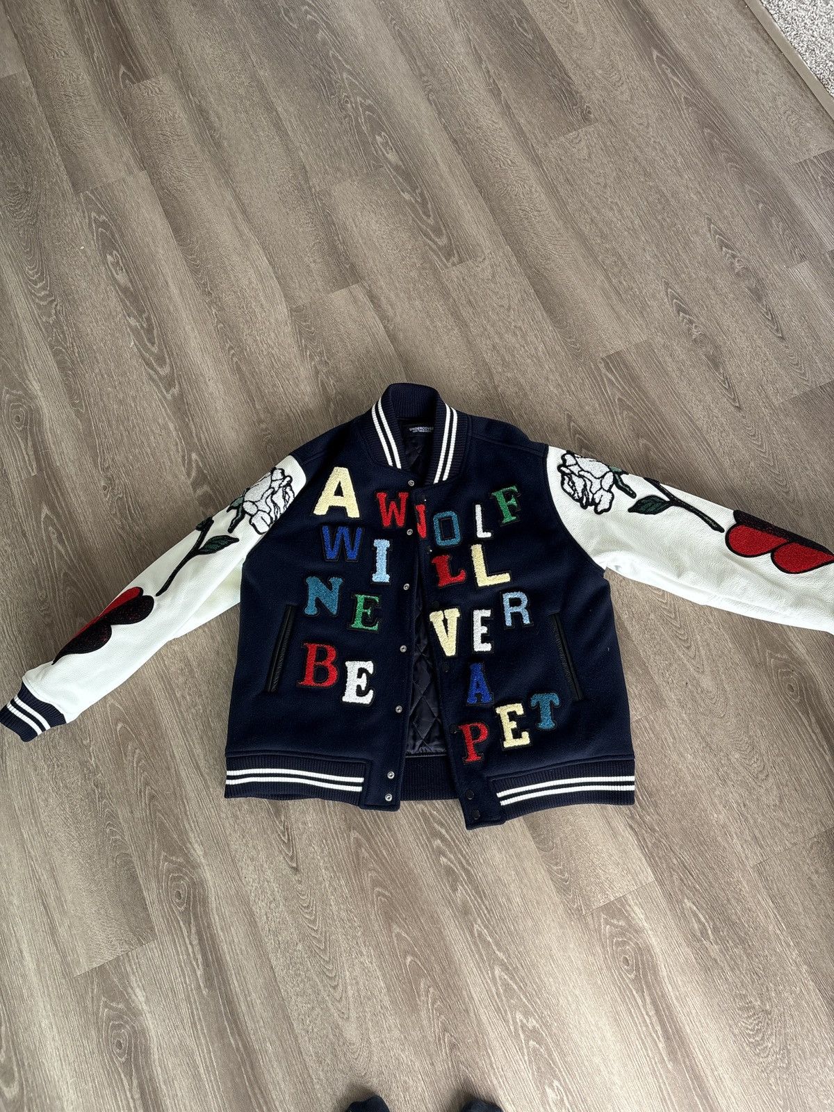 Undercover UC2C4206-2-NAVY Undercover Varsity Jacket Size US XL / EU 56 / 4 - 1 Thumbnail