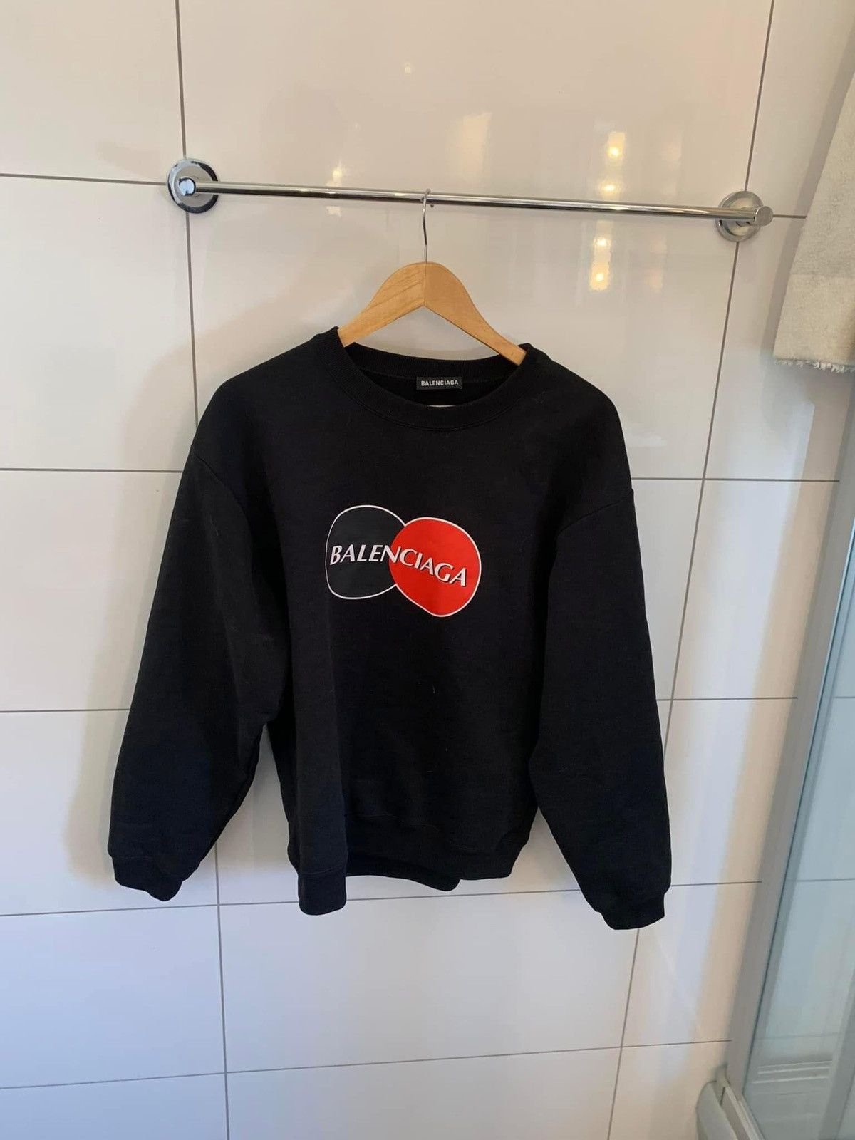 Balenciaga Mastercard crewneck Size US M / EU 48-50 / 2 - 1 Thumbnail