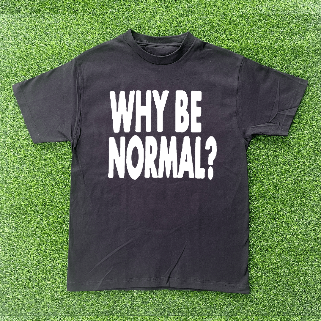Vintage WHY BE NORMAL TSHIRT Size US L / EU 52-54 / 3 - 1 Preview