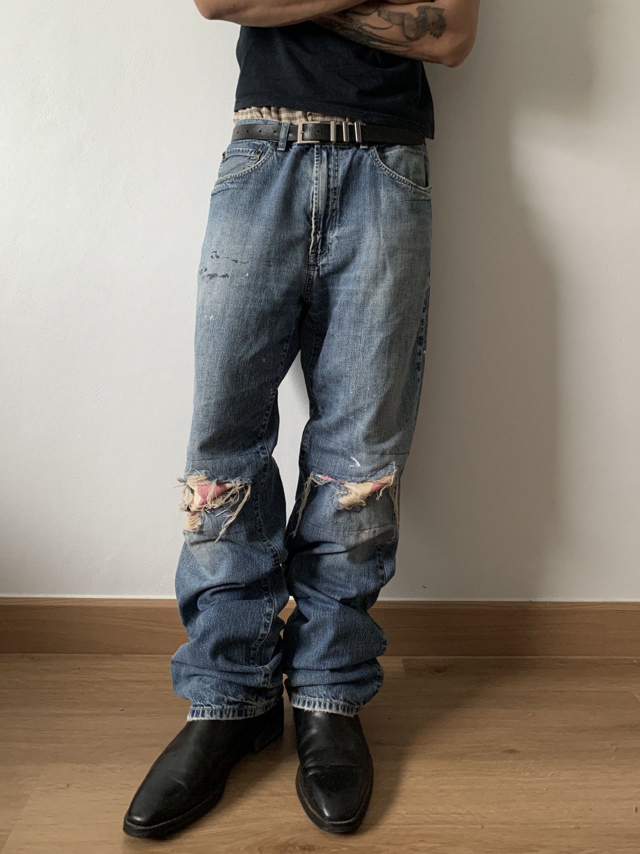 Polo Ralph Lauren Thrashed Vintage Polo Ralph Lauren Pants Distressed Grunge Size US 34 / EU 50 - 2 Thumbnail