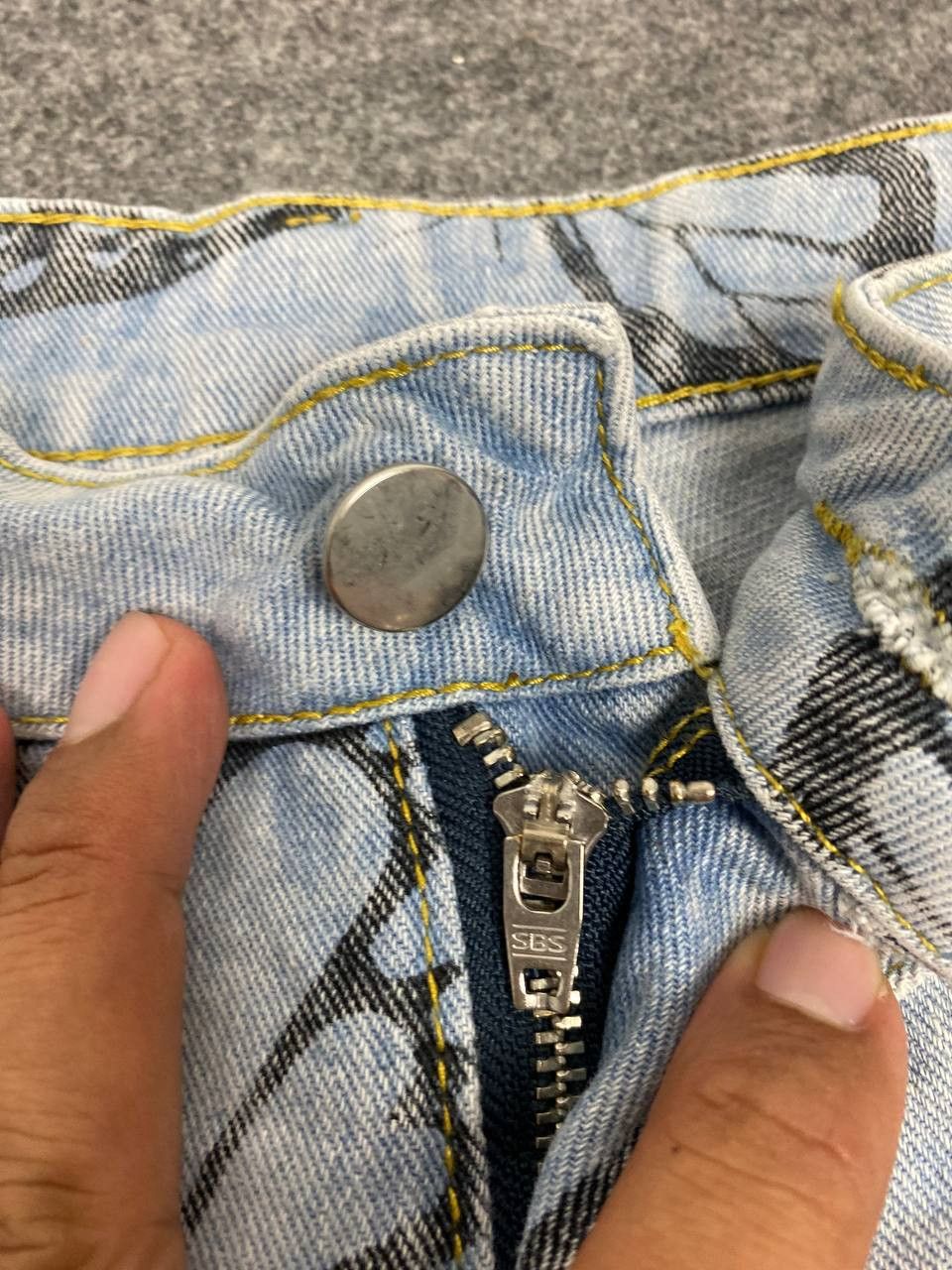 Japanese Brand japanese brand all over print butterfly denim Size 41" - 7 Thumbnail