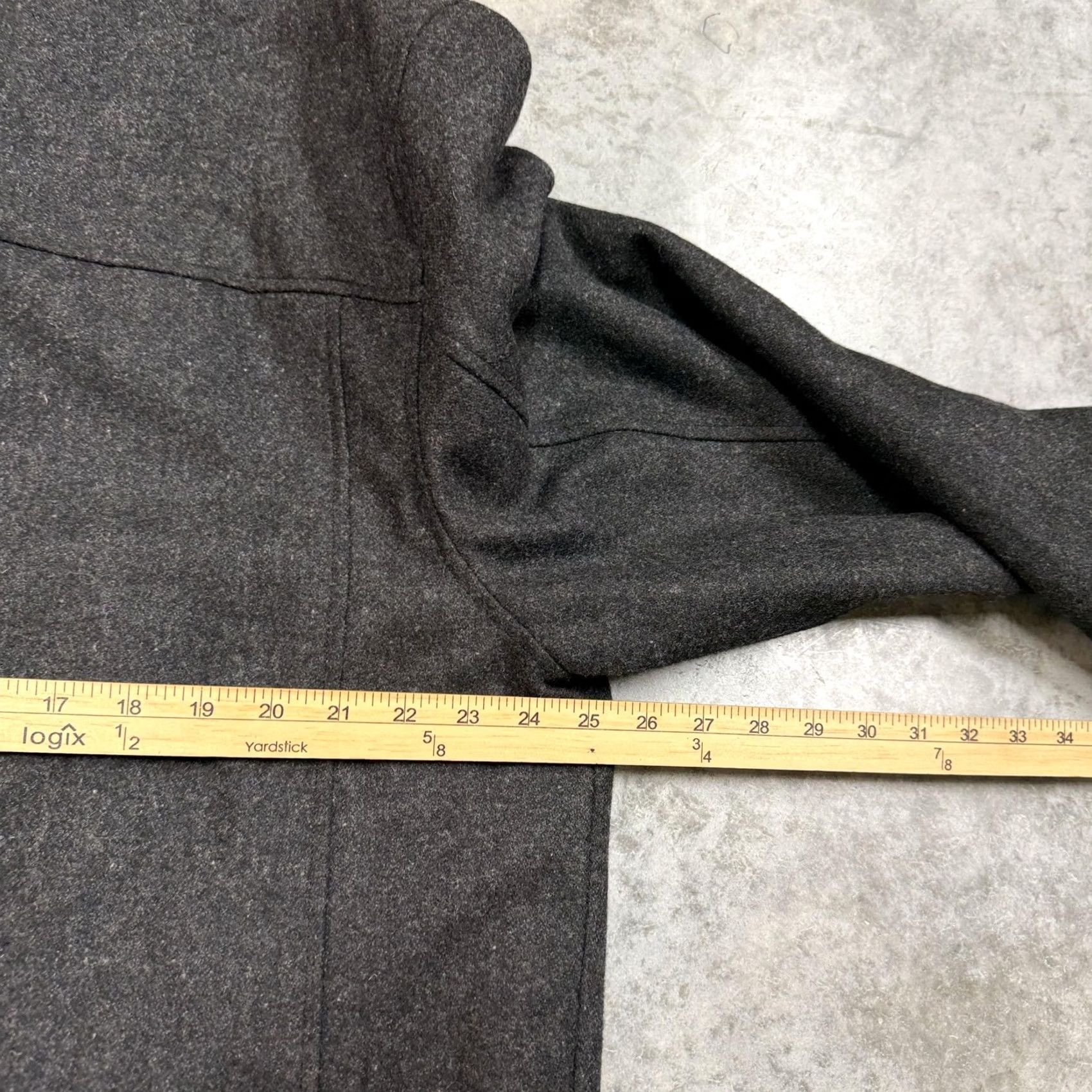 Vintage Boston Harbour Jacket Mens Large Gray Wool Bomber Full Zip Quilted Lined Outdoor Vintage No Size US L / EU 52-54 / 3 - 6 Thumbnail