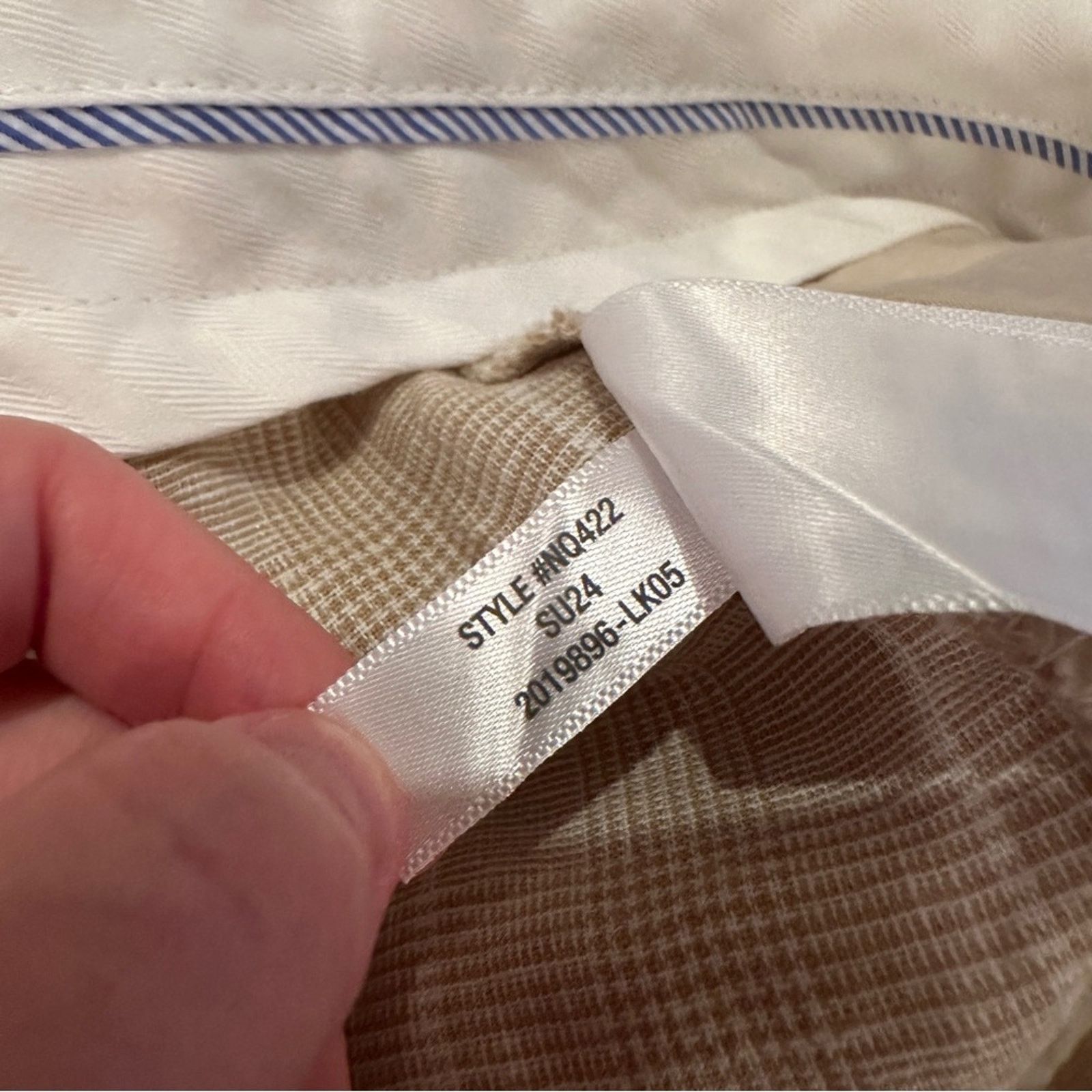 Madewell Madewell Mid-Rise Straight Leg Pants in Plaid Linen Blend Size 28" / US 6 / IT 42 - 10 Thumbnail