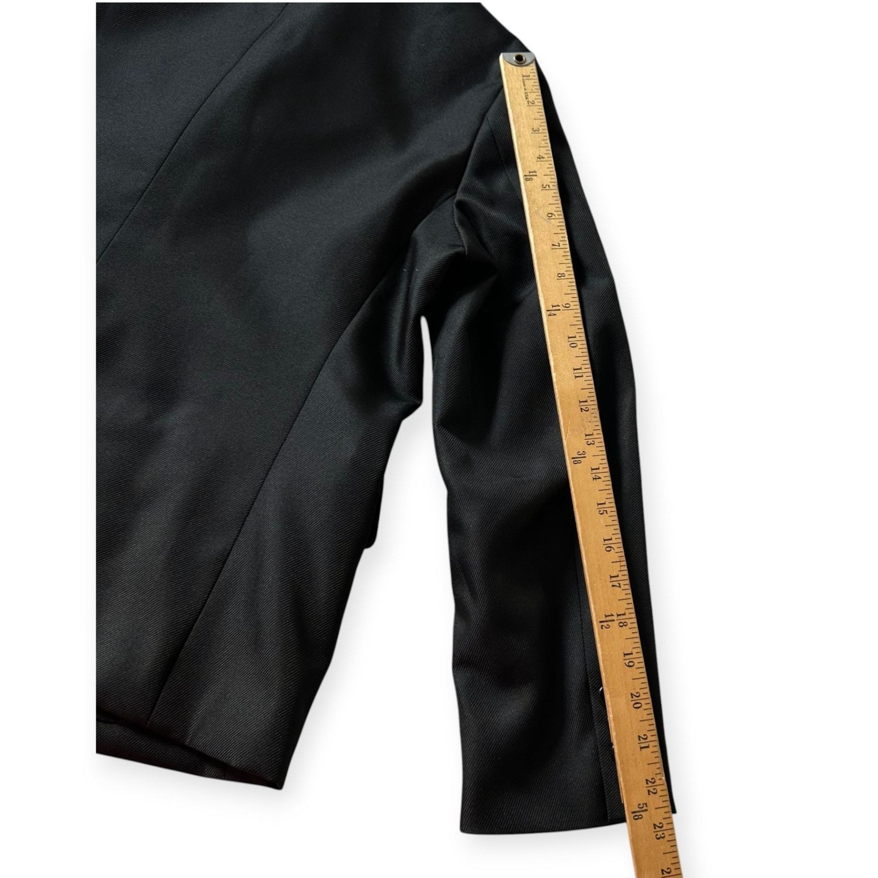 Comme des Garcons Comme des Garçons CDG Polyester Serge Thick Blazer Black, Si Size L / US 10 / IT 46 - 15 Thumbnail
