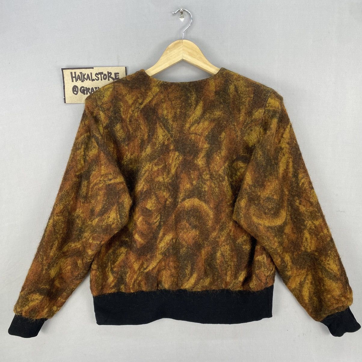Japanese Brand Vintage 80’s Mohair Cardigan Kurt Cobain Style Size S / US 4 / IT 40 - 4 Thumbnail