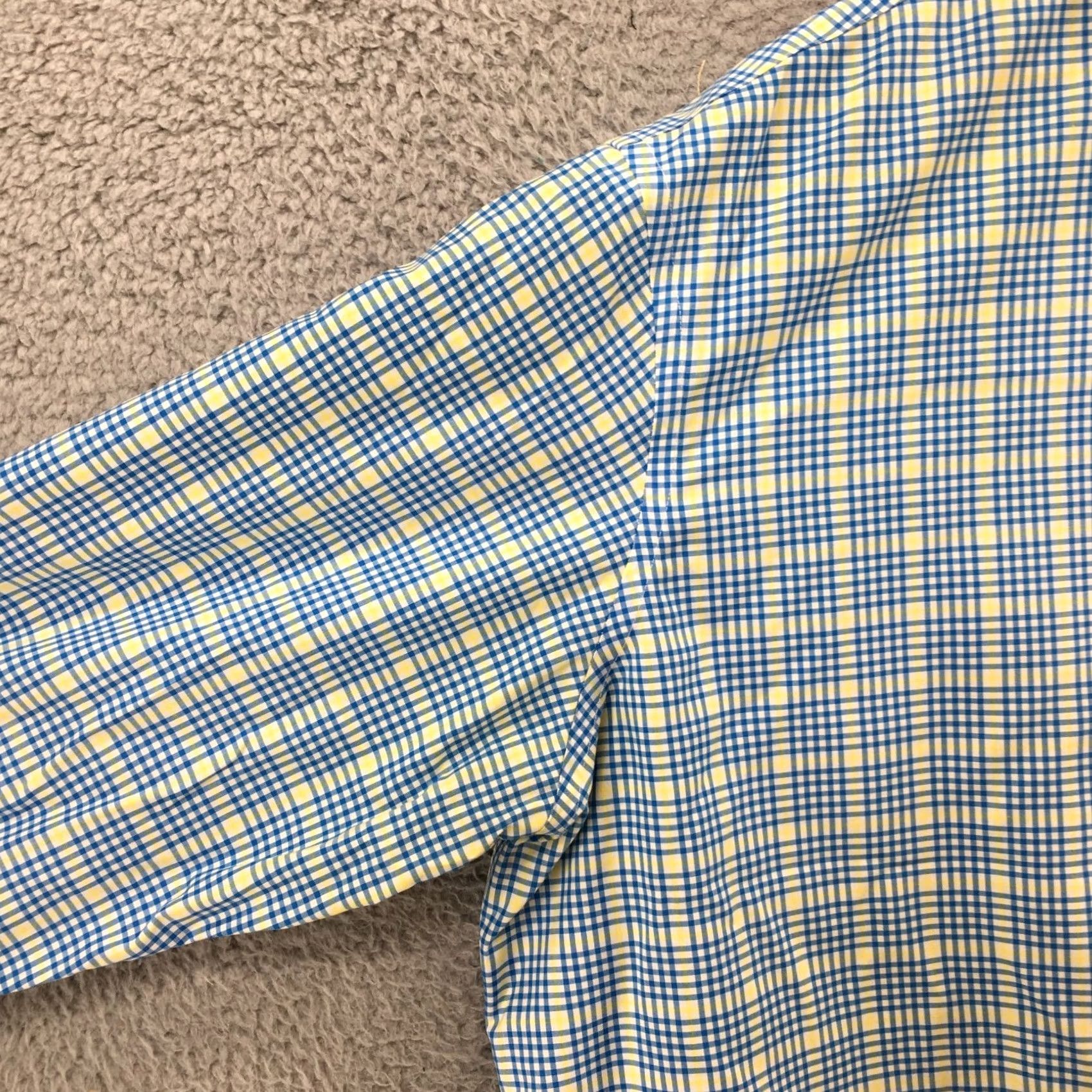 Jos. A. Bank Jos A Bank Shirt Mens XXL Blue Multicolor Gingham Button Down Long Sleeve Polo Size US XXL / EU 58 / 5 - 4 Thumbnail