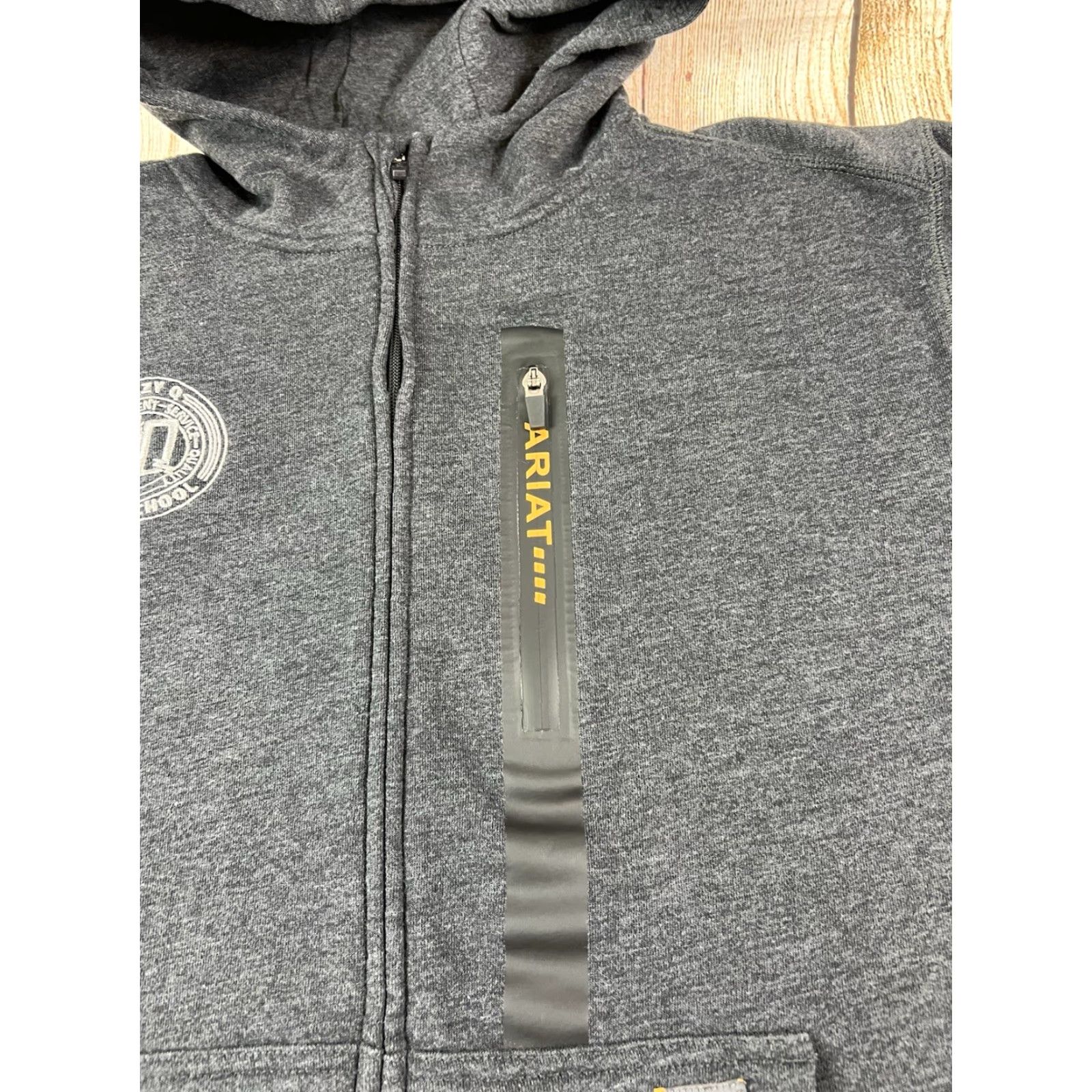 Ariat Ariat Hoodie Full Zip Workman Rebar Mens 2XL Black Zip Hooded Pockets Solid Jacket Size US XXL / EU 58 / 5 - 5 Thumbnail