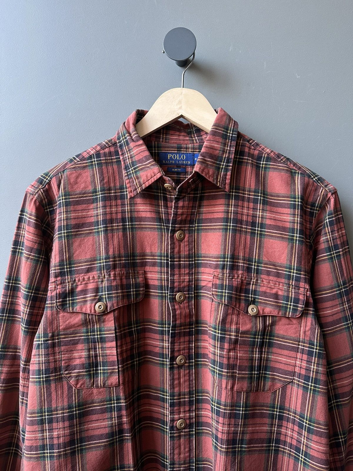 Polo Ralph Lauren Polo Ralph Lauren Check Slim Fit Shirt Size M Size US M / EU 48-50 / 2 - 2 Thumbnail