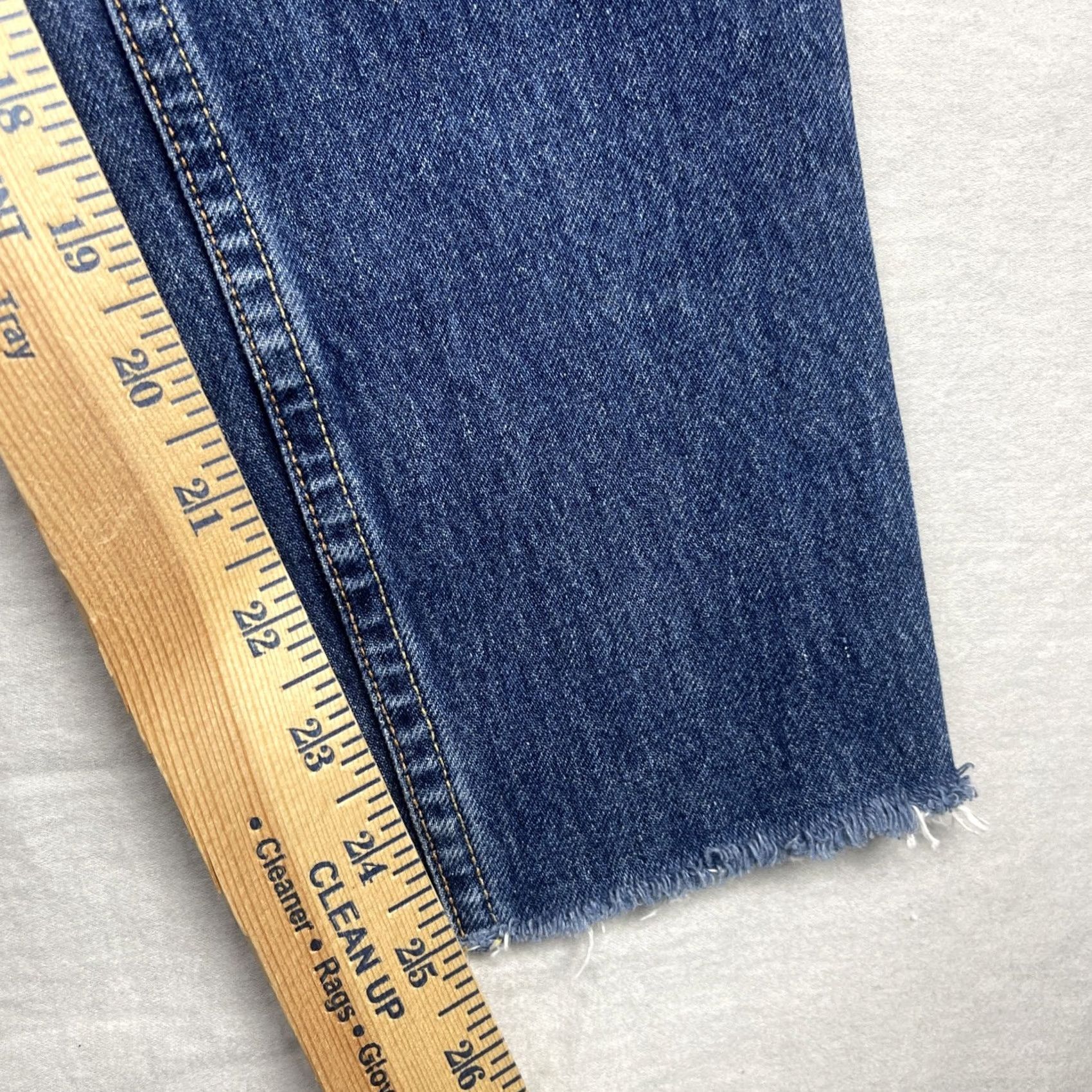 Rag & Bone rag & bone Jeans Womens 25 High Rise Raw Edge Tapered Skinny Dark Stone Blue Denim 5-Pocket Mens Womens Boys Girls Size 26" / US 2 / IT 38 - 5 Thumbnail
