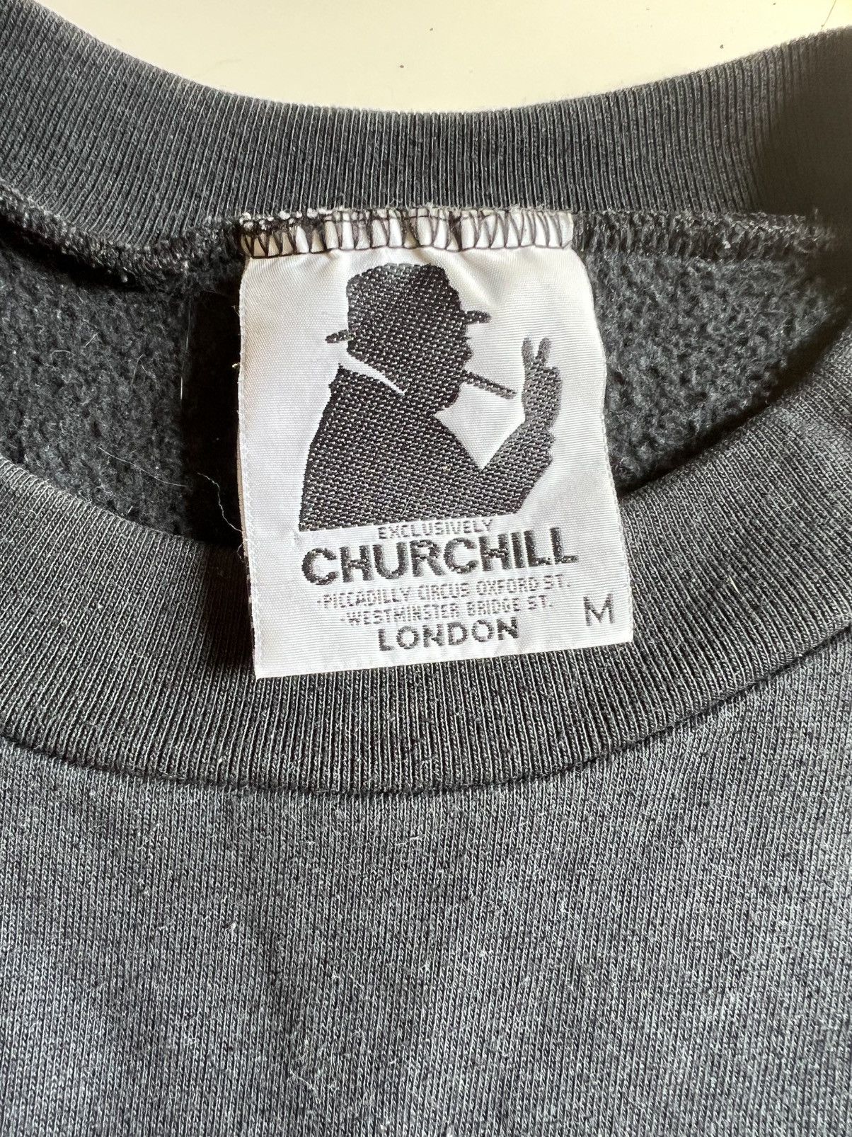 Other Vintage Churchill brand London Sweatshirt. Black, size M. Size US M / EU 48-50 / 2 - 3 Thumbnail