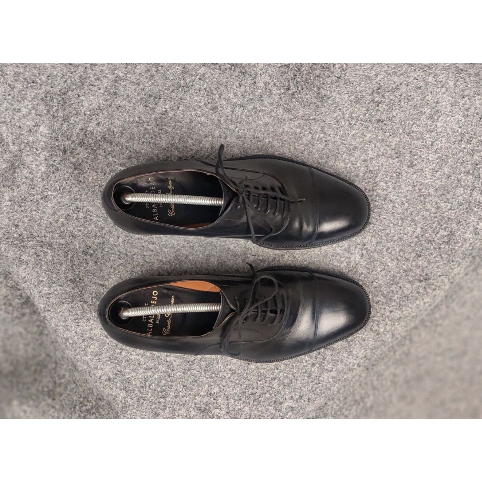 Carmina Carmina Design by Jose Albaladejo Black Calf Leather Cap Toe Oxford Shoes Size ONE SIZE - 3 Thumbnail