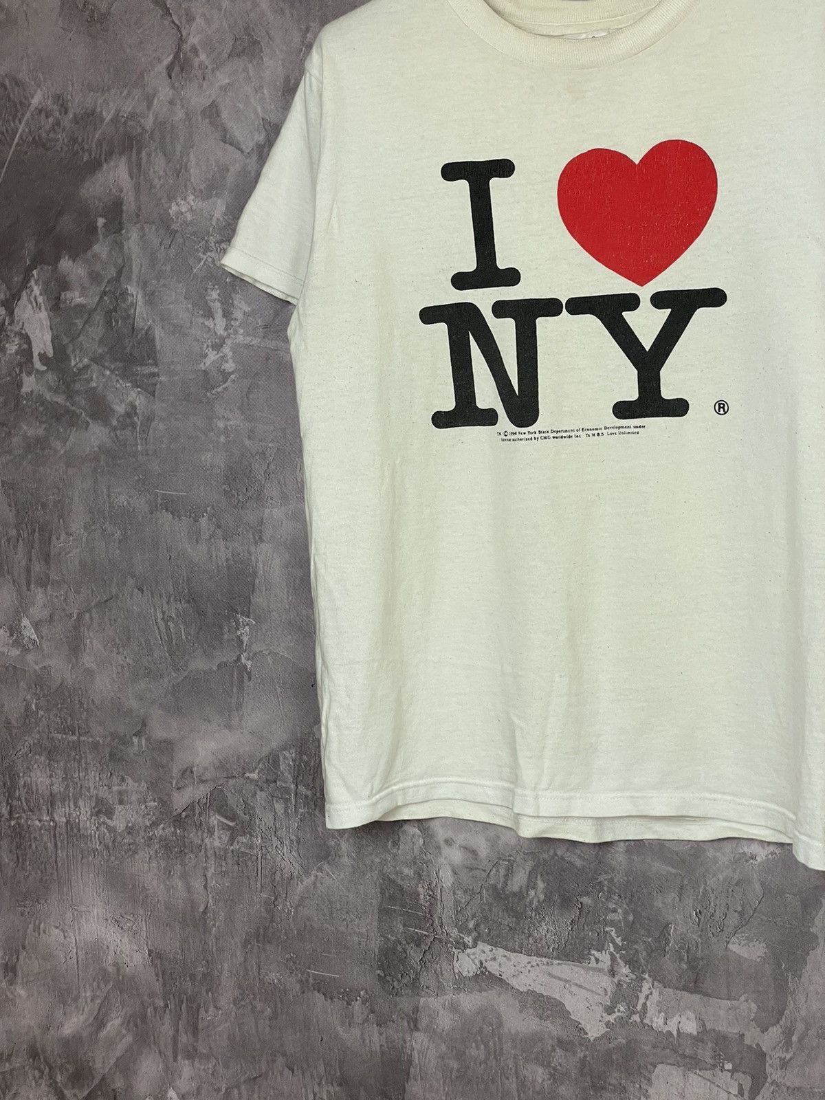Vintage Rare! 1996 Vintage New York T Shirt I Love NY 90’s USA Hype Size US S / EU 44-46 / 1 - 6 Thumbnail