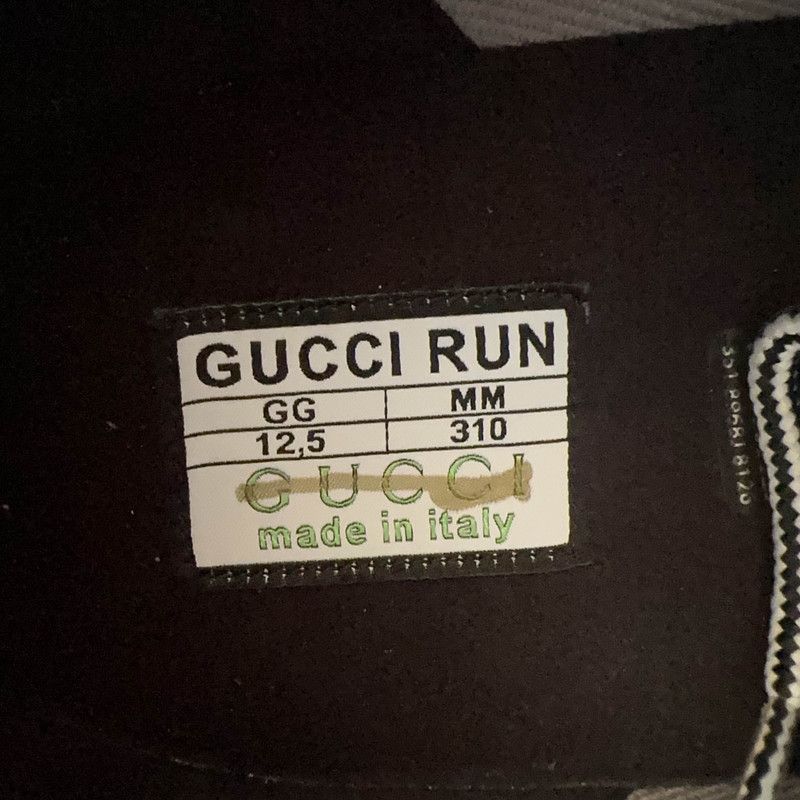 Other Gucci RUN Casual Sneakers in Black and White - Size US 12.5 / EU 45-46 - 5 Thumbnail