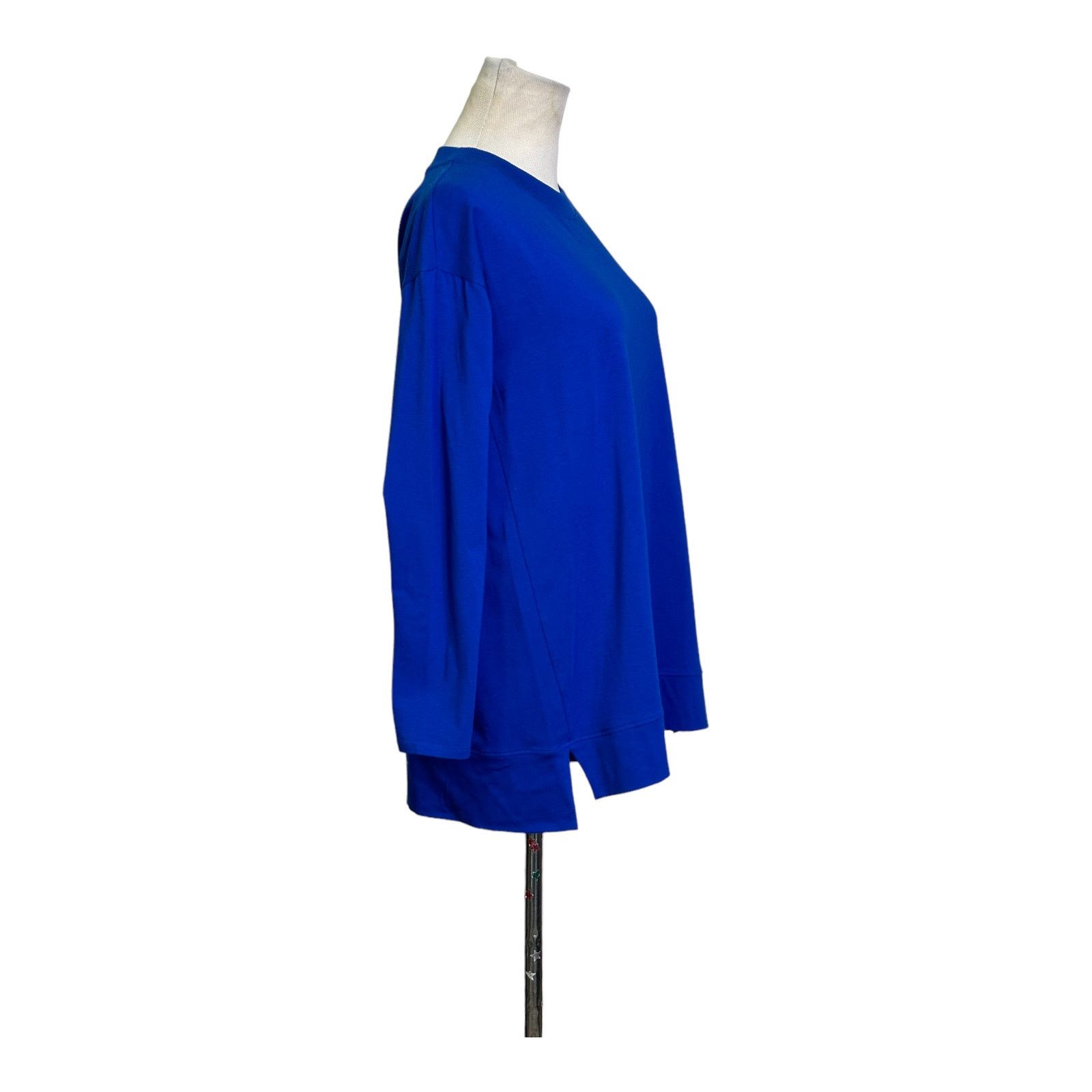 Eileen Fisher Eileen Fisher blue long sleeves crew neck basic top size XXS Size XXS / US 00 / IT 34 - 12 Thumbnail