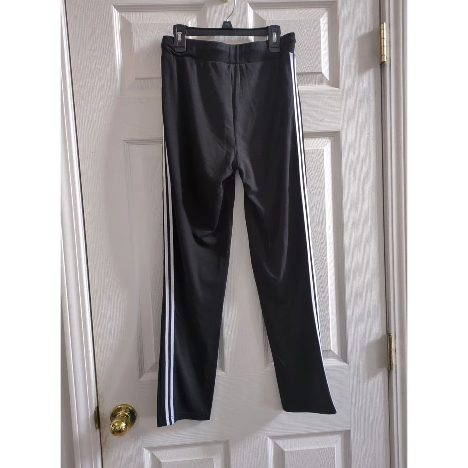 Vintage Maze Women's Medium Black Drawstring Joggers Athletic Pants Gym Size 32" / US 10 / IT 46 - 4 Thumbnail