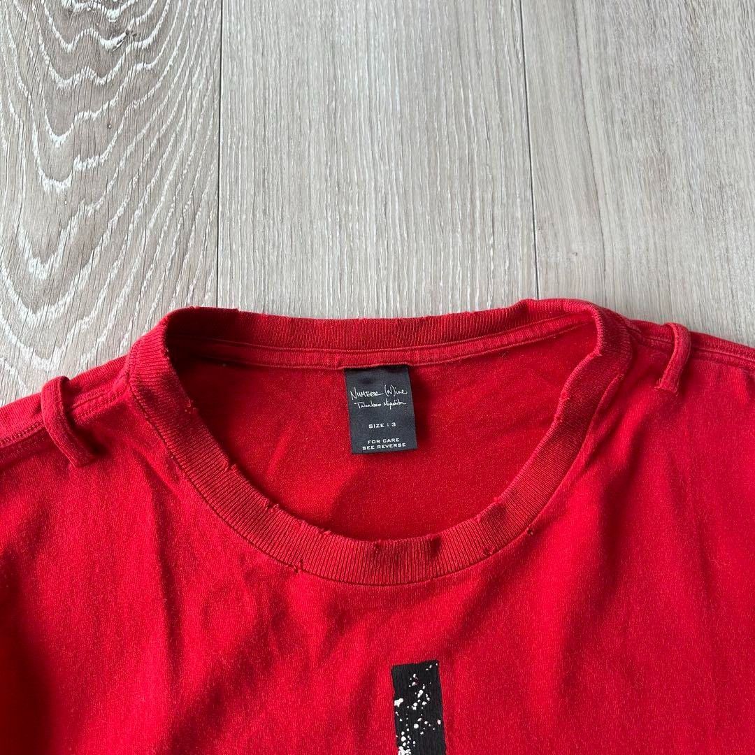 Number (N)ine NUMBER (N)INE Guns Short Sleeve T-shirt Heart Cross Red L Size US L / EU 52-54 / 3 - 2 Thumbnail
