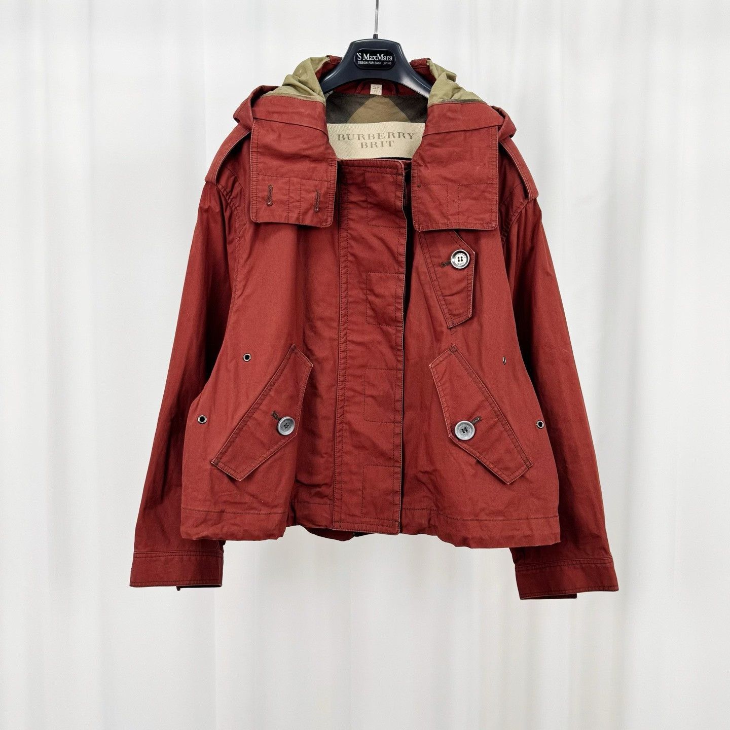 Burberry Burberry Orange Trench Jacket Size M / US 6-8 / IT 42-44 - 1 Thumbnail
