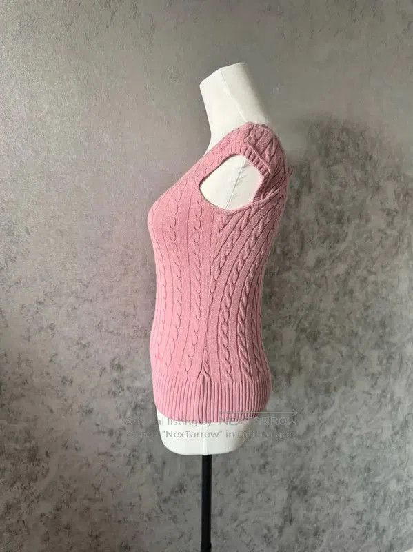 Burberry Burberry Pink Cotton Blend Short Sleeve T-Shirt. Size M / US 6-8 / IT 42-44 - 4 Thumbnail