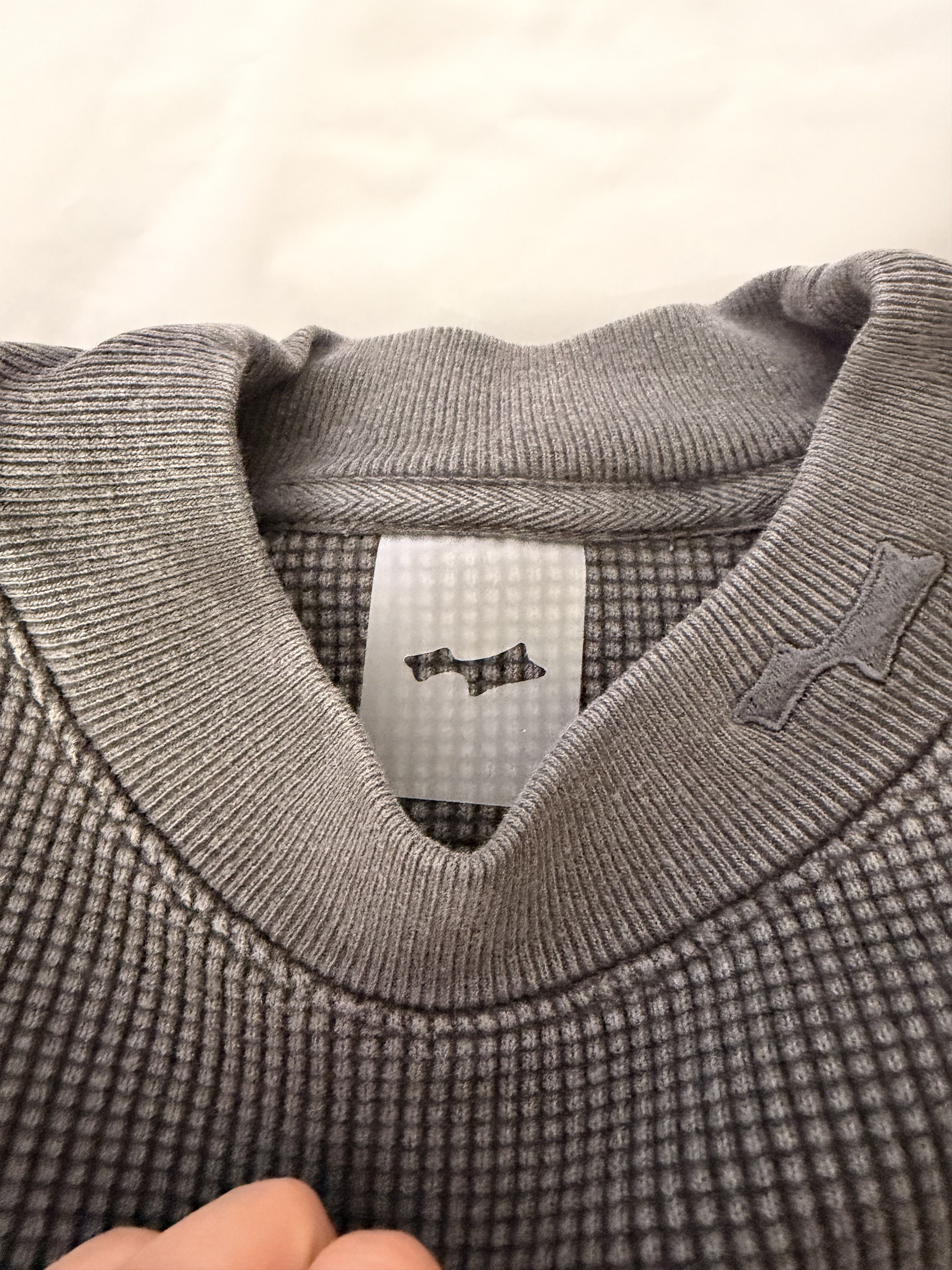 SKYLRK SKYLRK Waffle Mock Neck LS SMUDGE - xsmall Size US XS / EU 42 / 0 - 4 Thumbnail