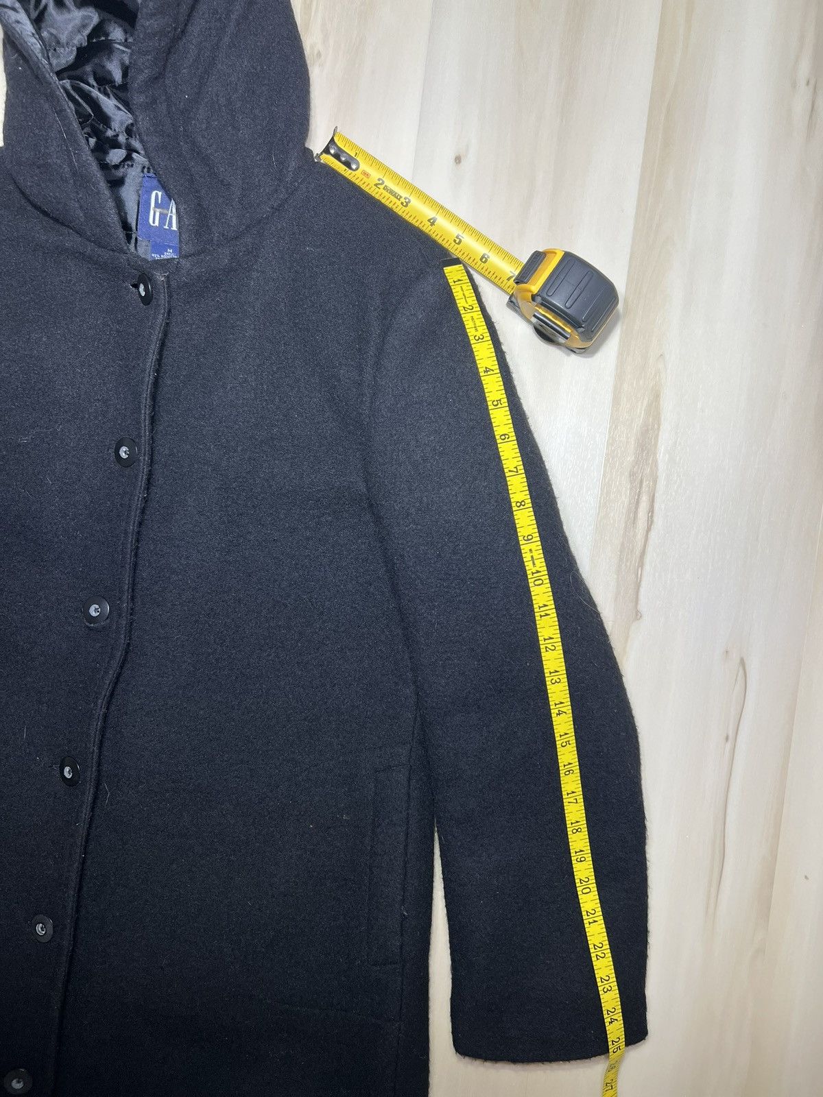 Gap Gap Women’s Oversized Recycled Wool Long Coat Sz M w/Hood Size M / US 6-8 / IT 42-44 - 5 Thumbnail