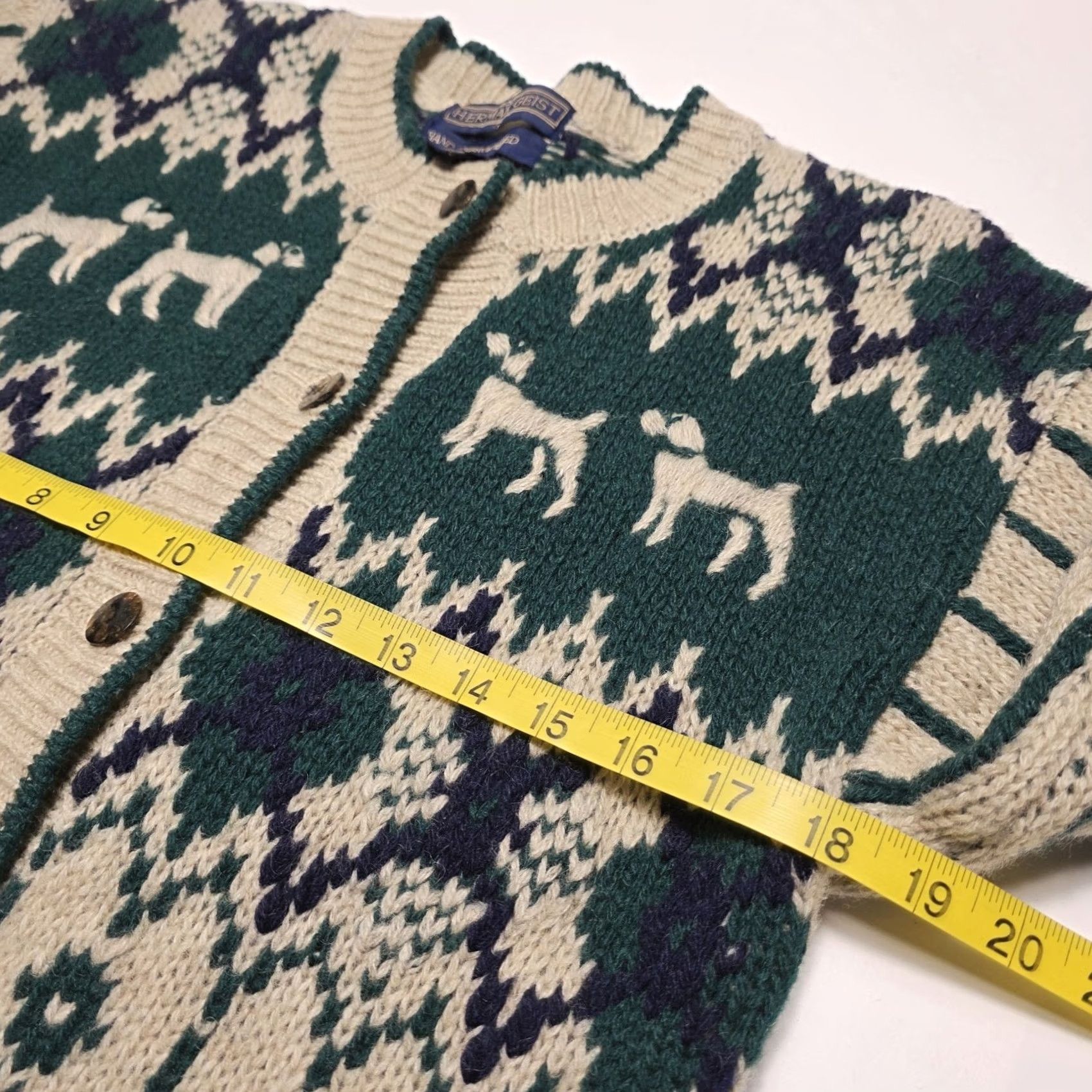Vintage VINTAGE Herman Geist Women's Cardigan Sweater Small Hand Embroidered 100% Wool Size S / US 4 / IT 40 - 5 Thumbnail