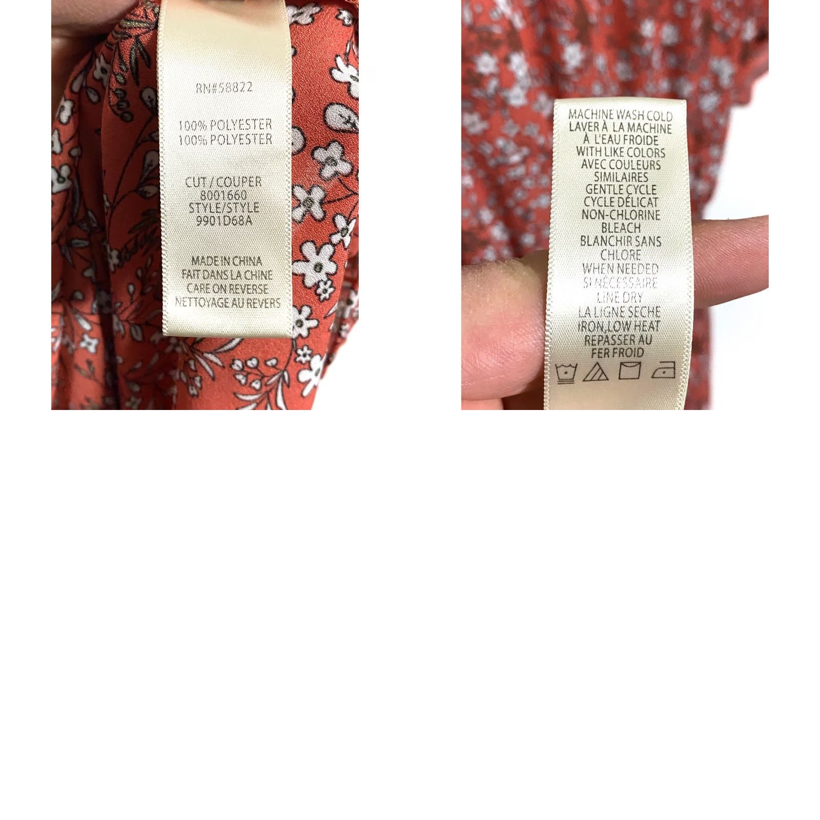 Vintage Max Studio Floral Prairie V Neck Dress S Ruffle Sleeves Belt Bow Smocked Pockets Bohemian A-Line Women Size S / US 4 / IT 40 - 8 Thumbnail