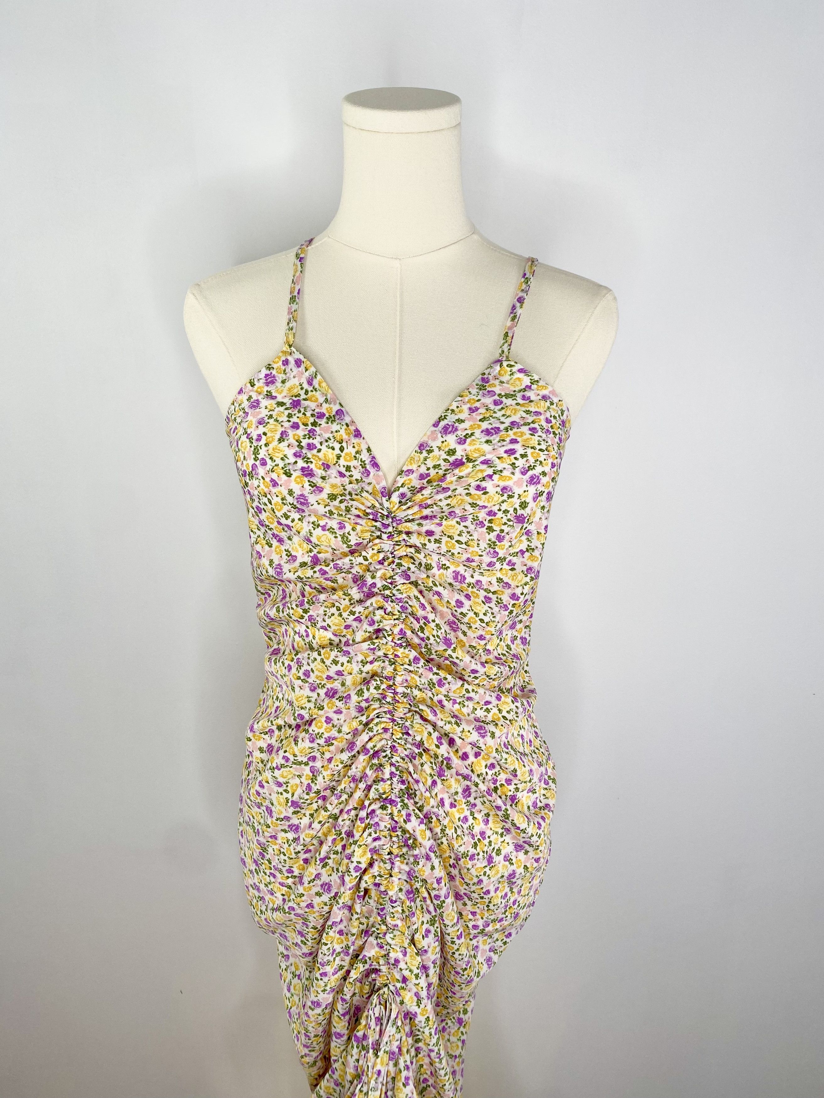 Dolls Kill Cupshe - Floral Purple / Yellow Summer Maxi Midi Dress Size S / US 4 / IT 40 - 3 Thumbnail