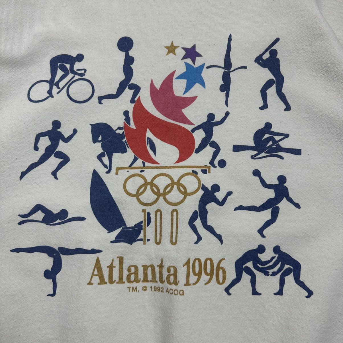 USA Olympics Vintage Atlanta Olympics 1996 USA Flag Crewneck Sweatshirt Size US L / EU 52-54 / 3 - 7 Thumbnail