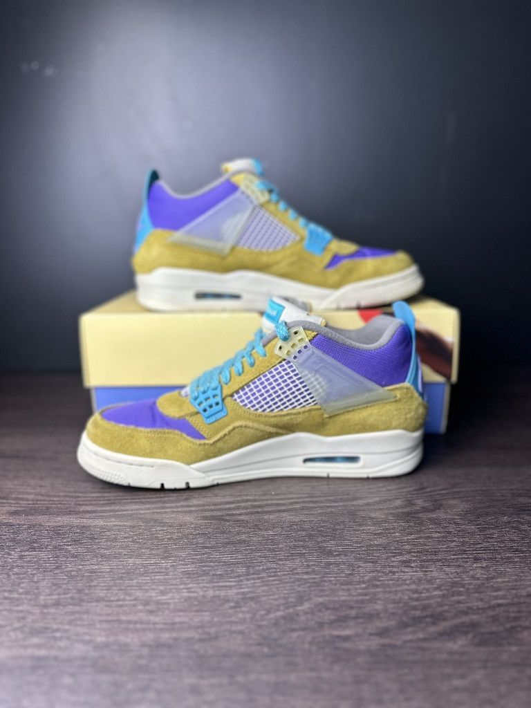 Jordan Brand Air Jordan 4 Retro x Union "Desert Moss" **PRE-OWNED** Size US 10.5 / EU 43-44 - 3 Thumbnail