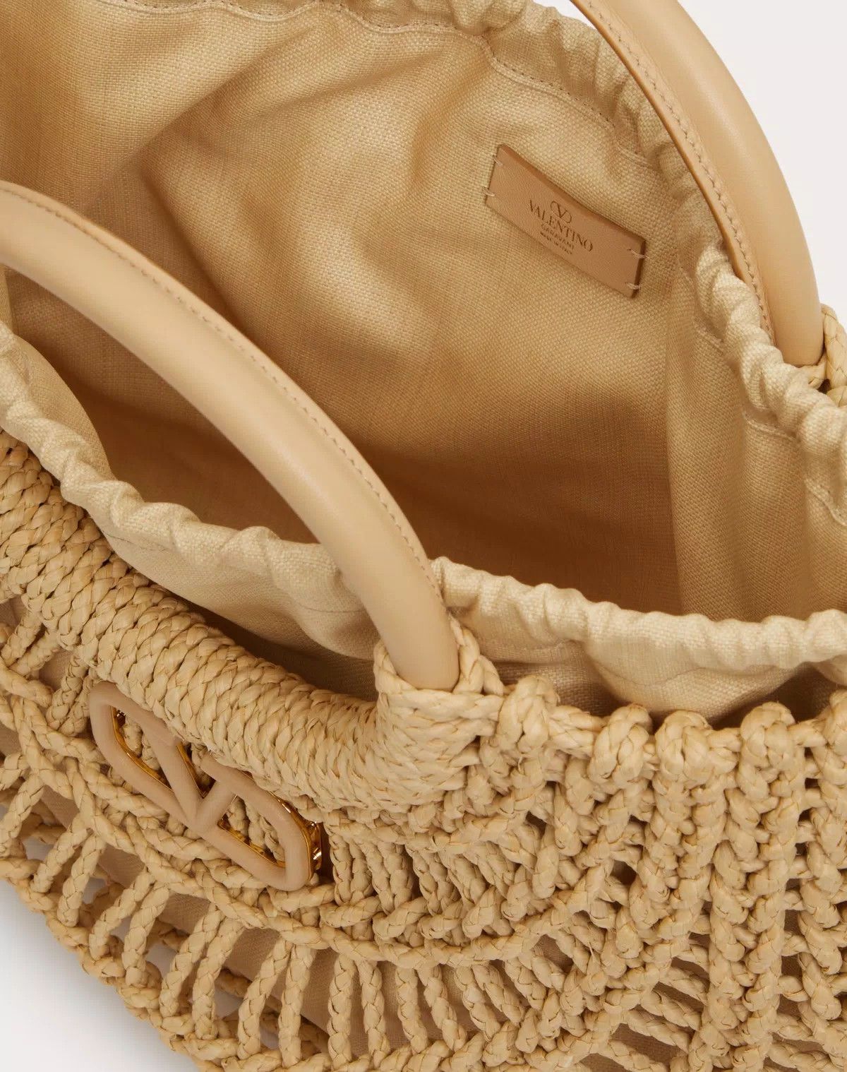 Valentino oc11z0725 Size:OS/ Allknots Woven Rope Shopper in Beige Size ONE SIZE - 6 Thumbnail
