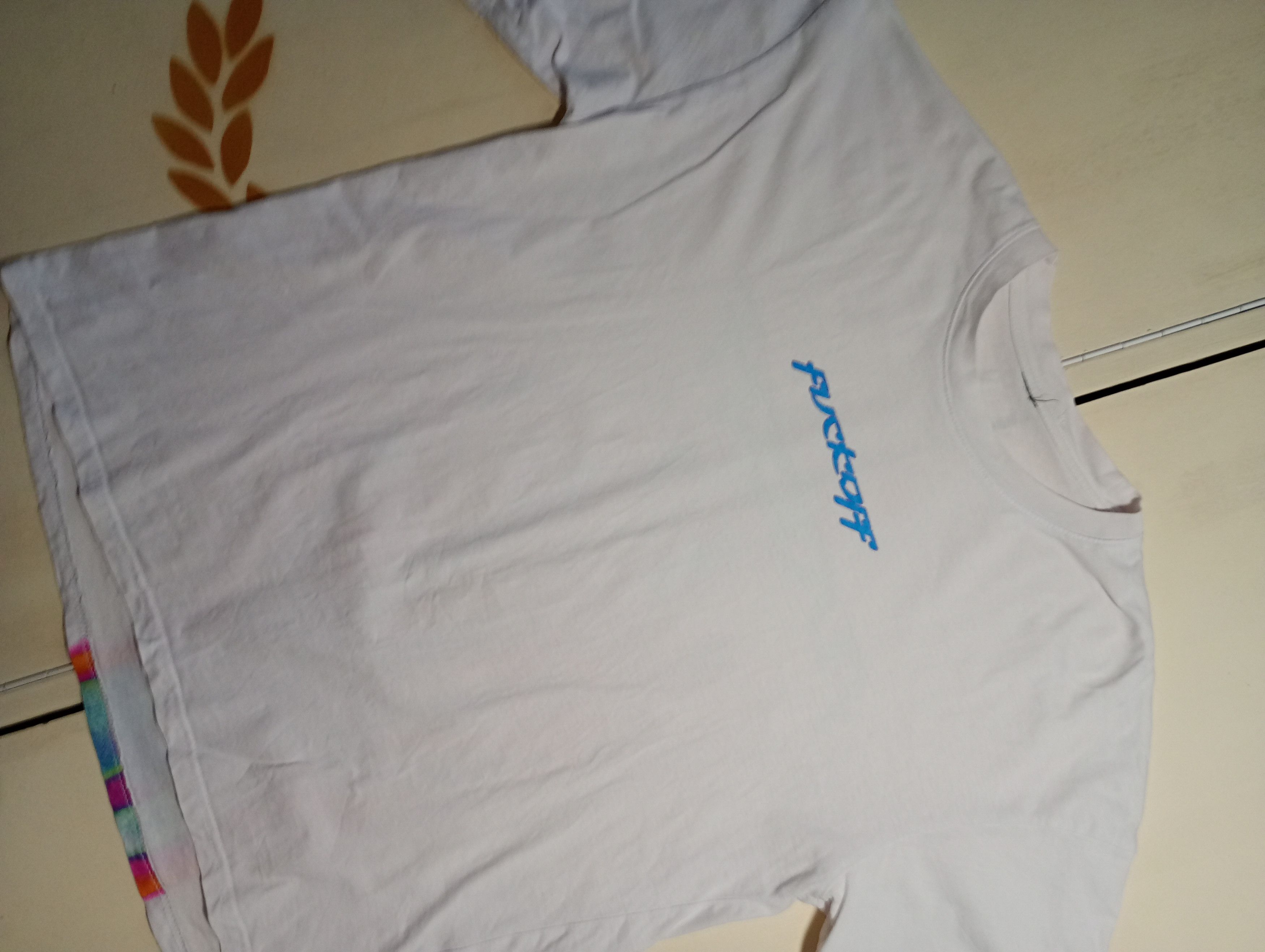 Other Fuck Off Sceleton Hand Printed T-Shirt Size US XL / EU 56 / 4 - 7 Thumbnail