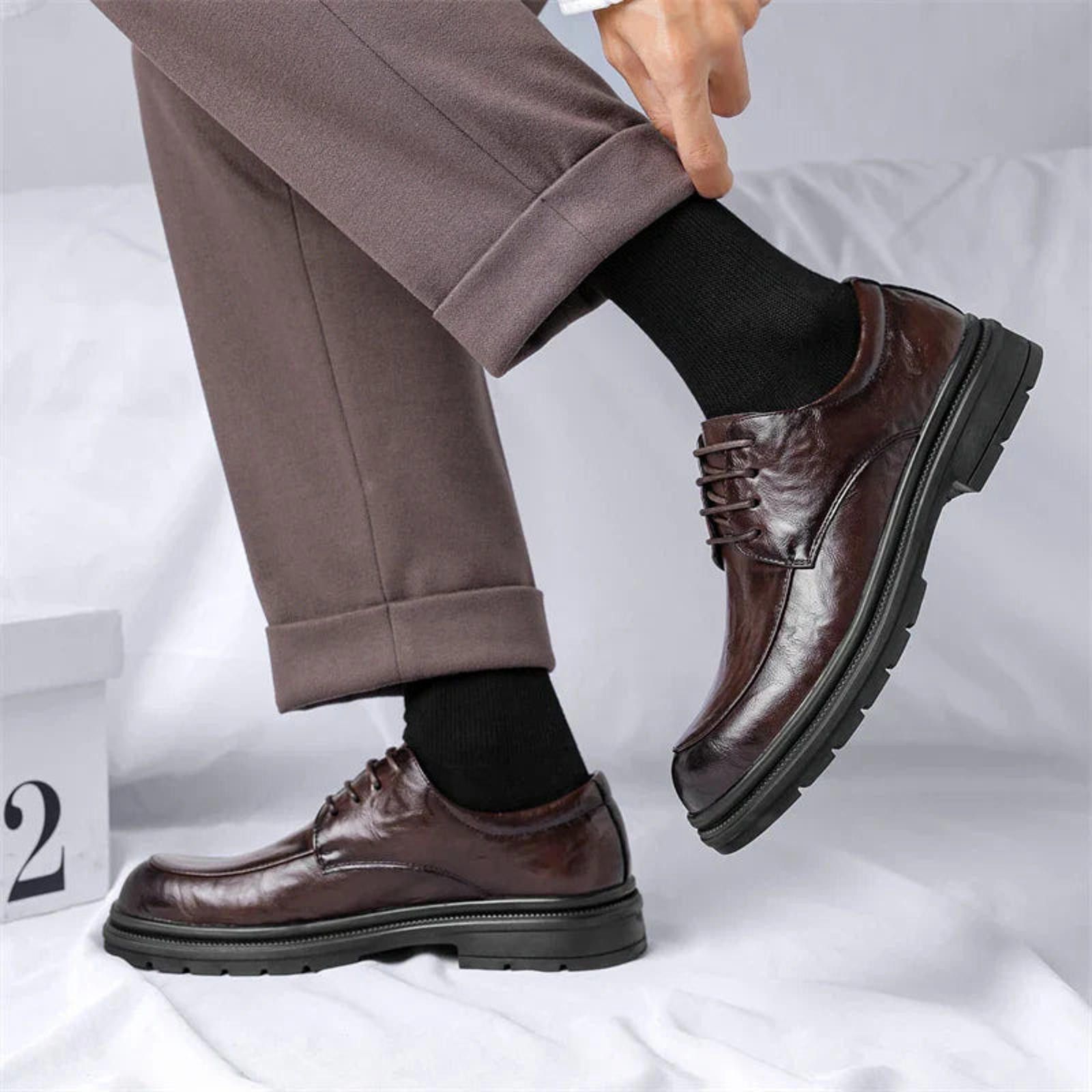 Leather Classic Leather Oxford Shoes Size US 7.5 / EU 40-41 - 4 Thumbnail